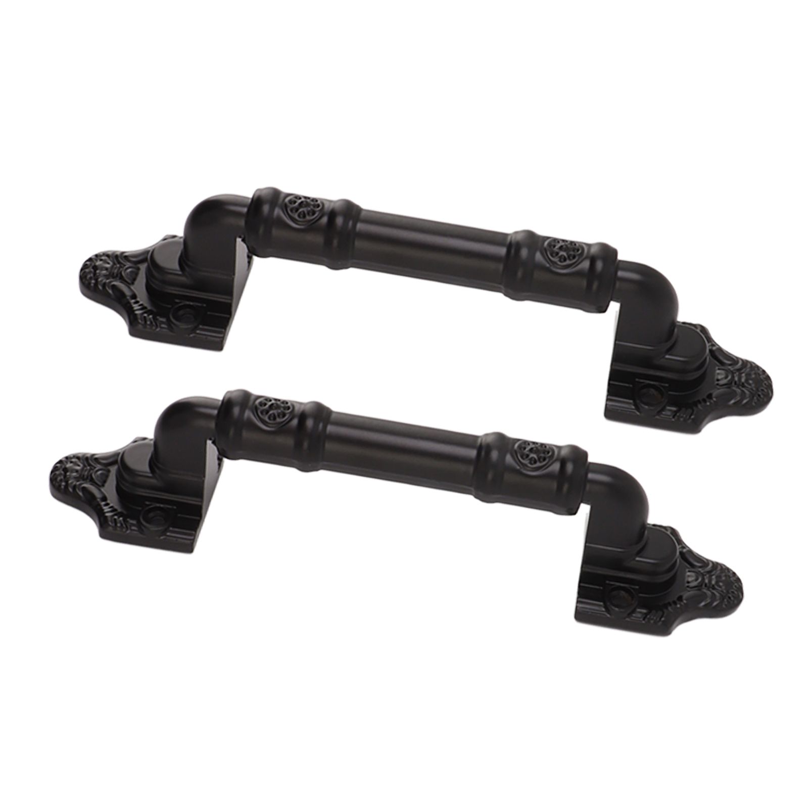 2PCS Door Handle Heavy Duty Smooth Surface Black Flexible Door Levers for Warehouse Door Sliding Door - Image 2