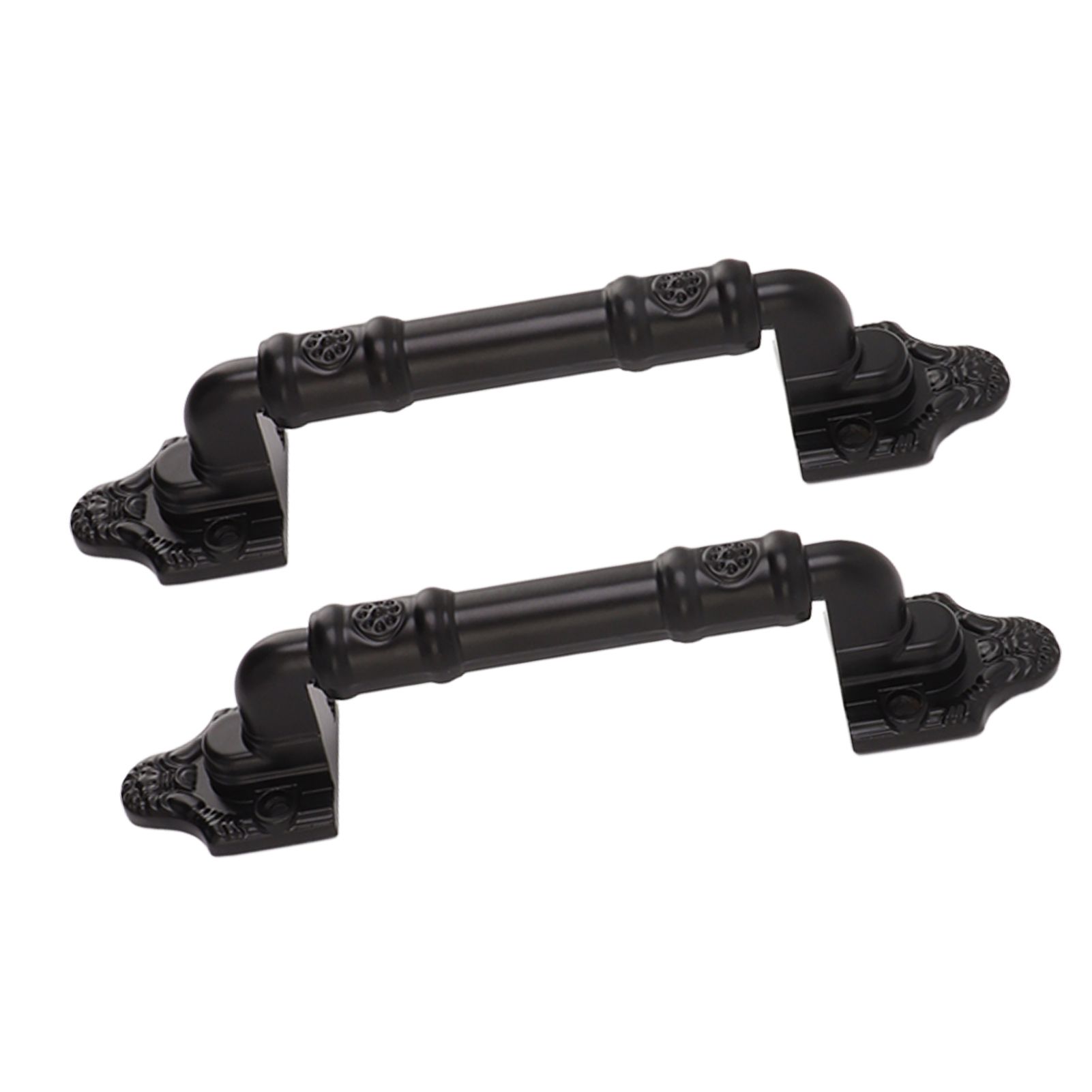 2PCS Door Handle Heavy Duty Smooth Surface Black Flexible Door Levers for Warehouse Door Sliding Door - Image 3
