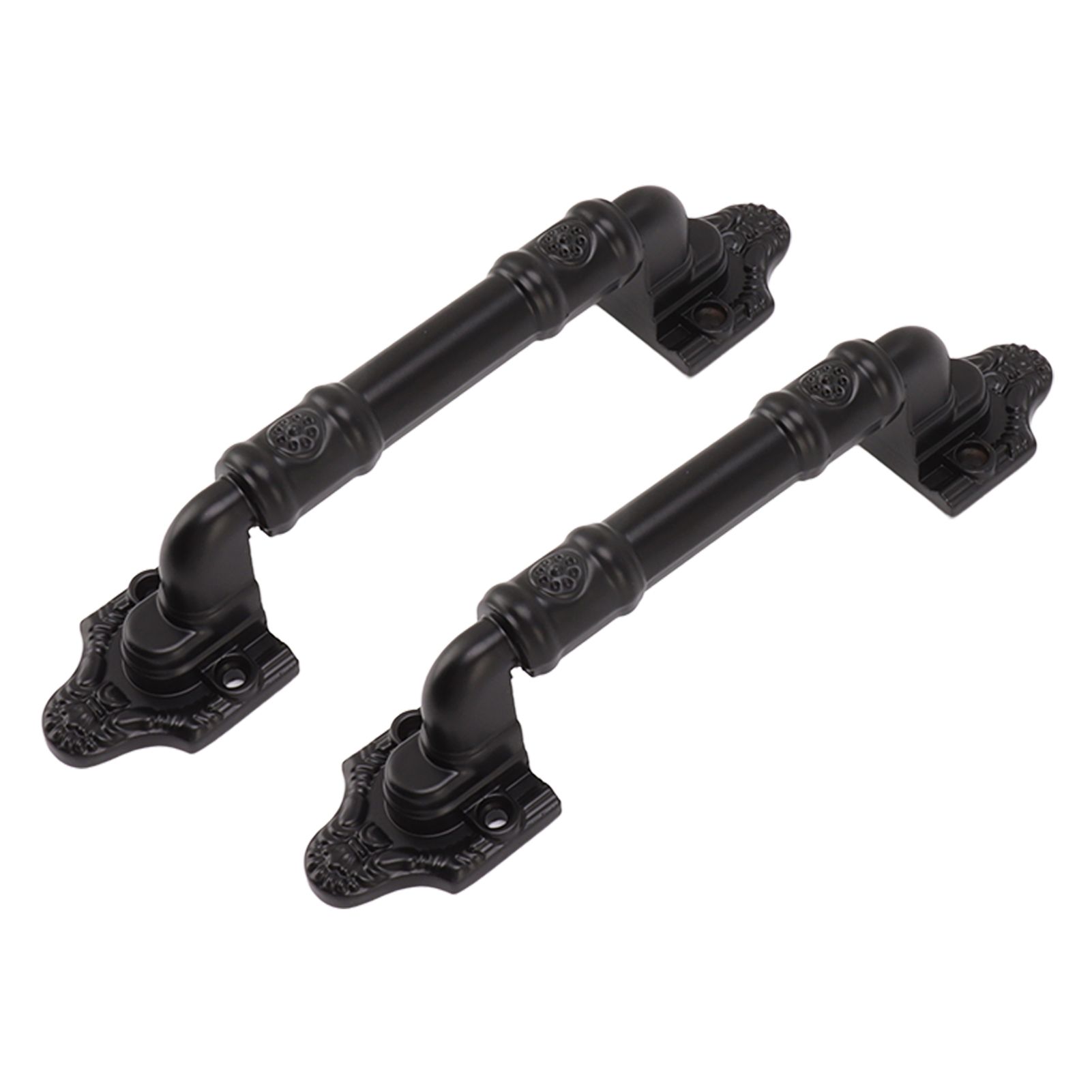 2PCS Door Handle Heavy Duty Smooth Surface Black Flexible Door Levers for Warehouse Door Sliding Door - Image 6
