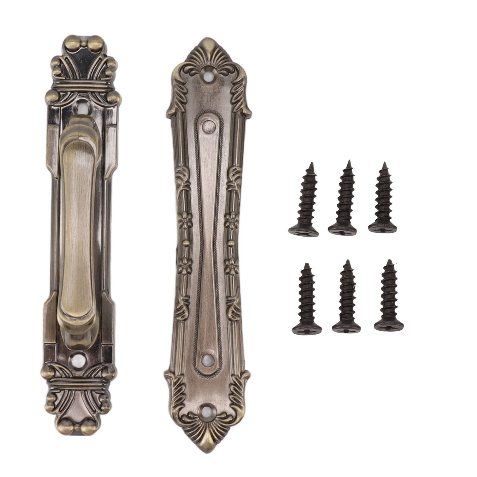 Barn Door Handle Iron Rust Prevention Farmhouse Pulling Handles for Cabinets Closets Drawers Doors Wardrobes Antique Bronze - Image 1