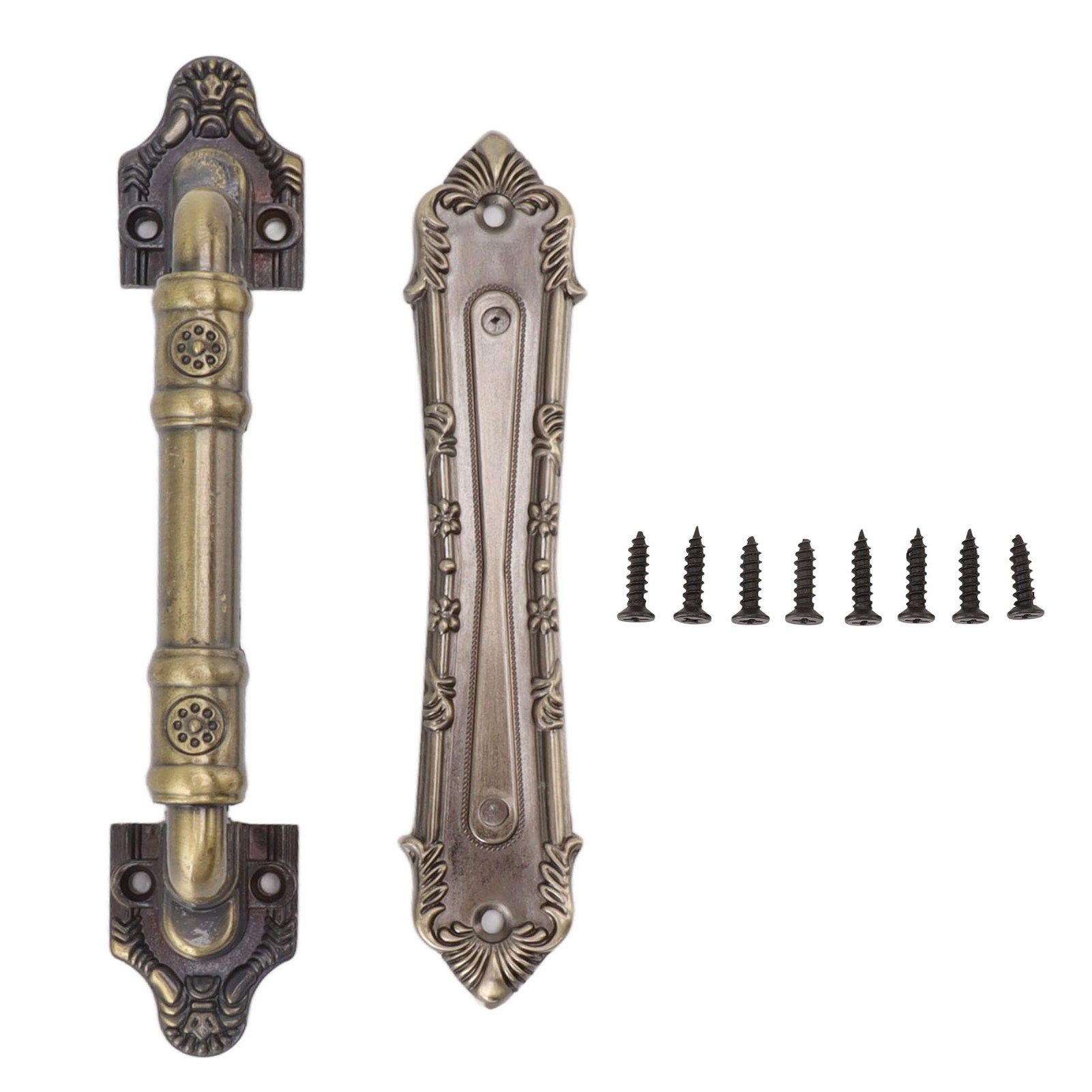 Pull Handle Bronze Exquisite Vintage Style Electroplated Gate Pull Sliding Door Handle - Image 1