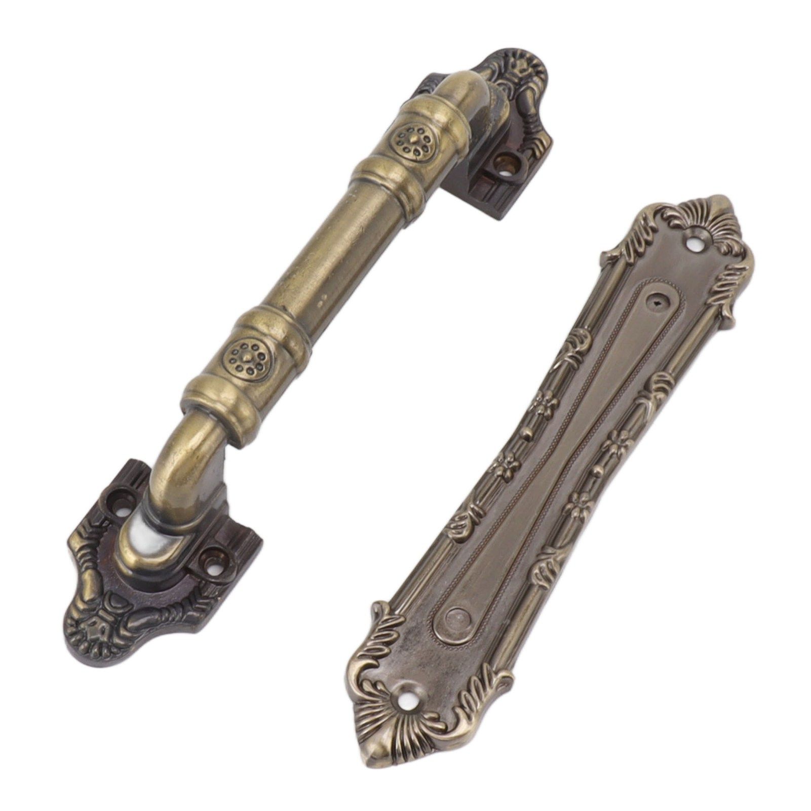 Pull Handle Bronze Exquisite Vintage Style Electroplated Gate Pull Sliding Door Handle - Image 2