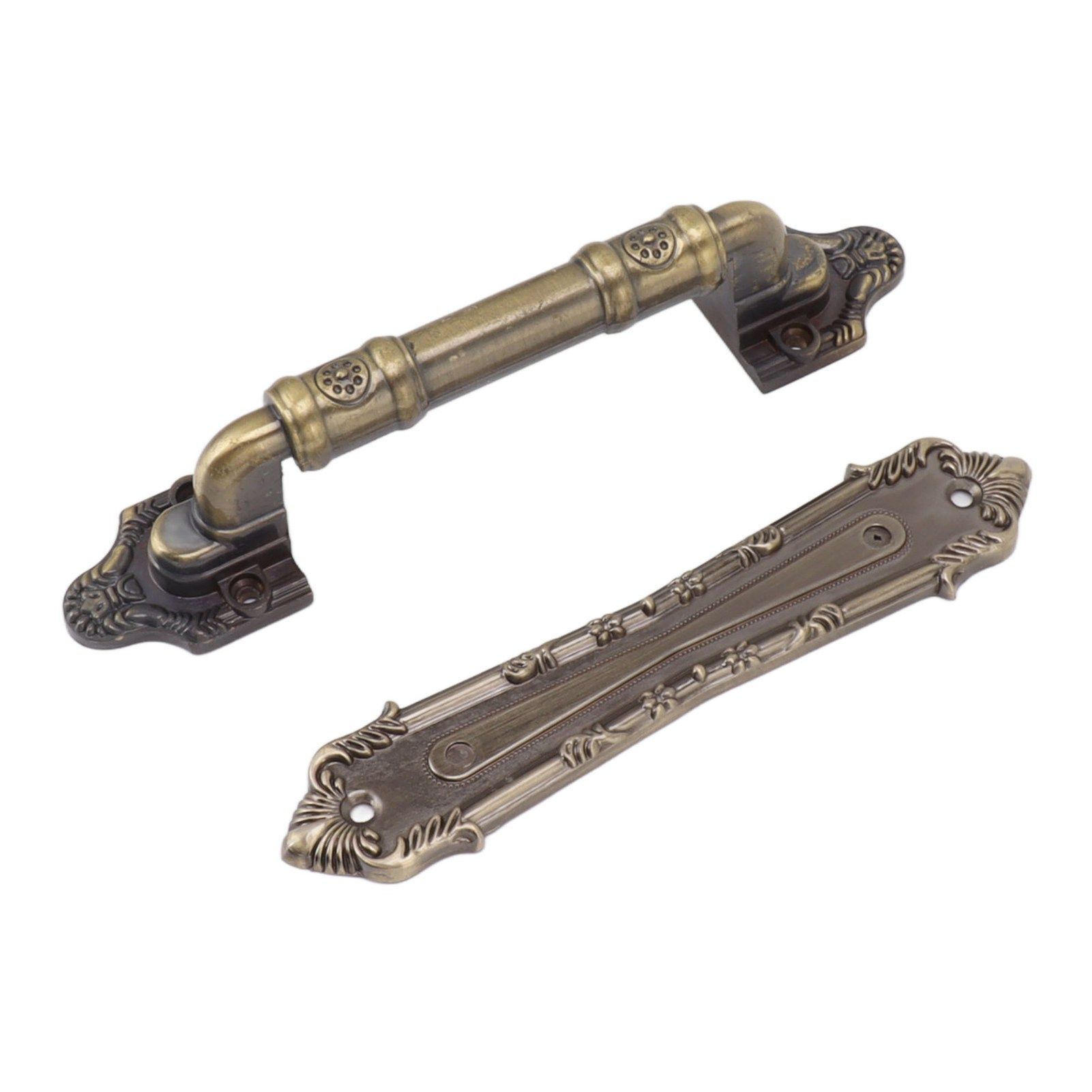 Pull Handle Bronze Exquisite Vintage Style Electroplated Gate Pull Sliding Door Handle - Image 4