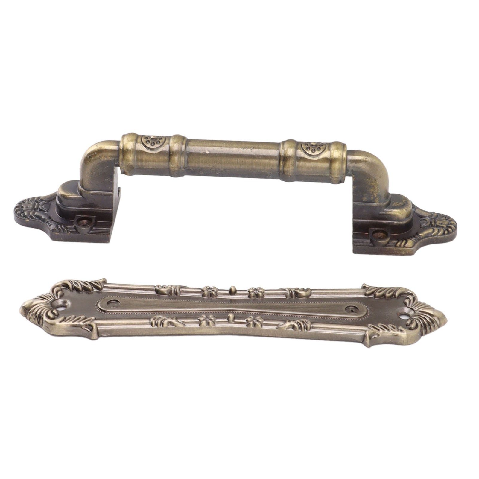 Pull Handle Bronze Exquisite Vintage Style Electroplated Gate Pull Sliding Door Handle - Image 8