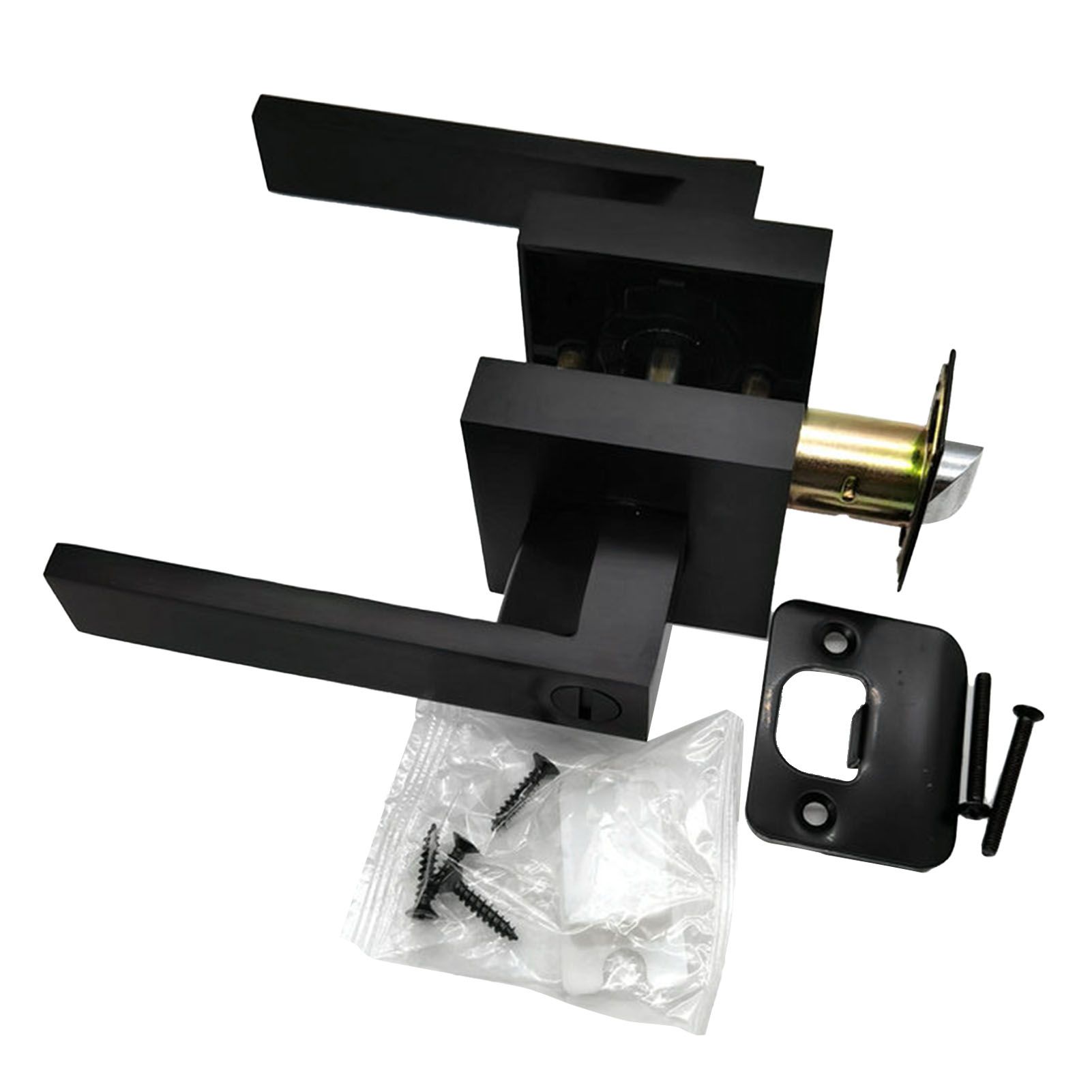 Door Handle Aluminum Alloy Rust Prevention Entry Lever Door Handle for Bathroom Bedroom - Image 1