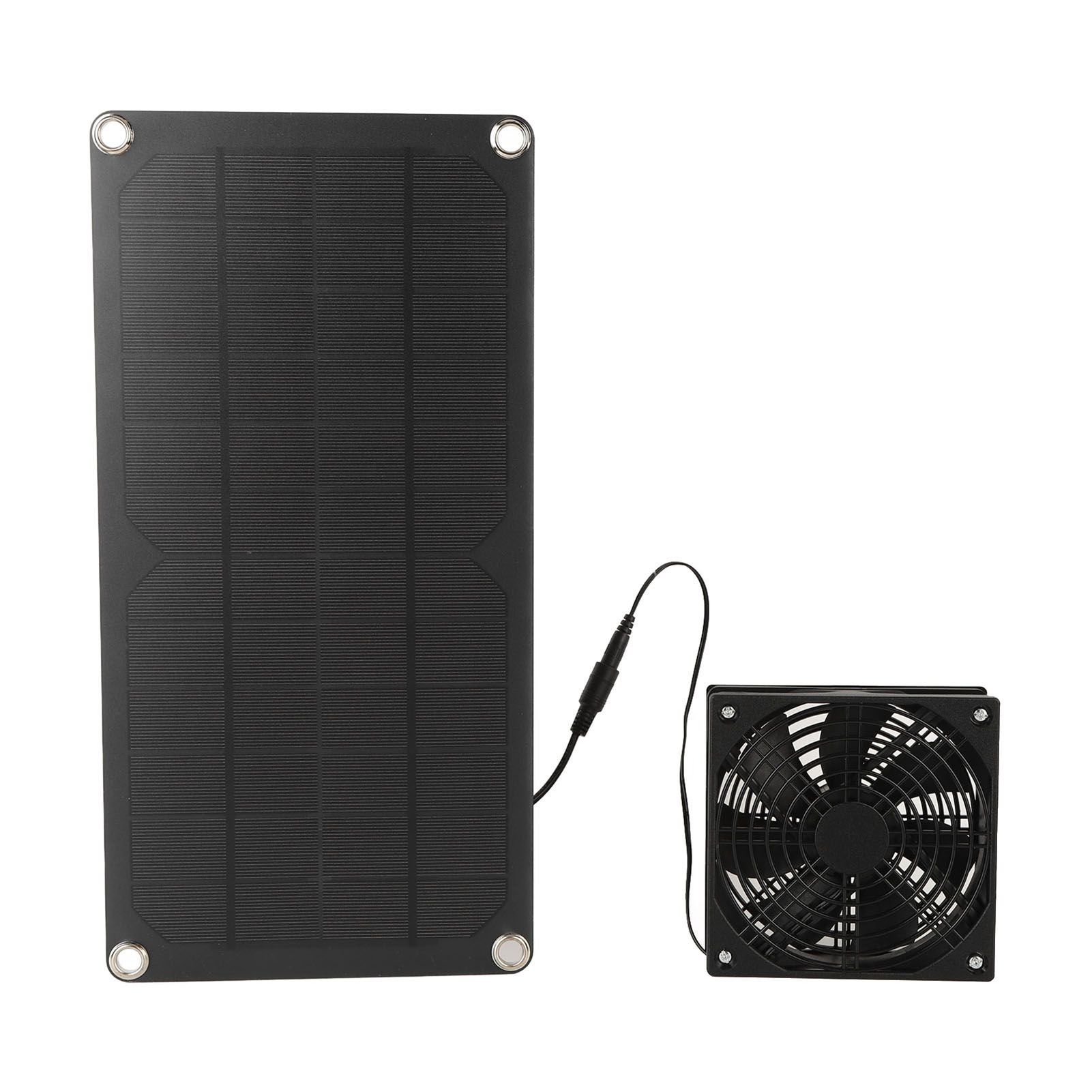 Solar Panel Fan Kit 20W Powered Mini Portable for Greenhouse Chicken Coop Pet House Window Exhaust - Image 1