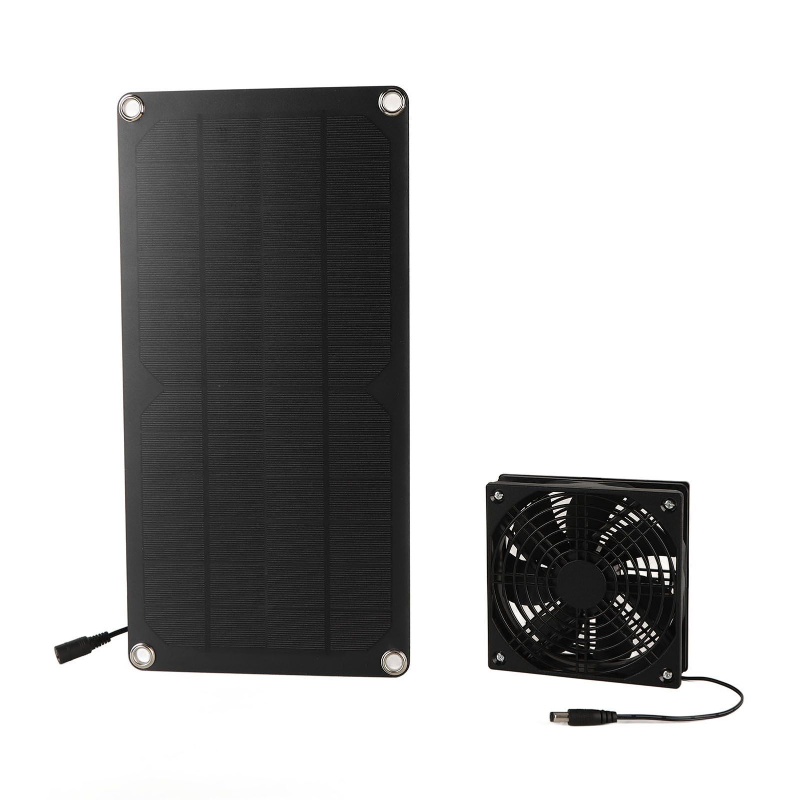 Solar Panel Fan Kit 20W Powered Mini Portable for Greenhouse Chicken Coop Pet House Window Exhaust - Image 2