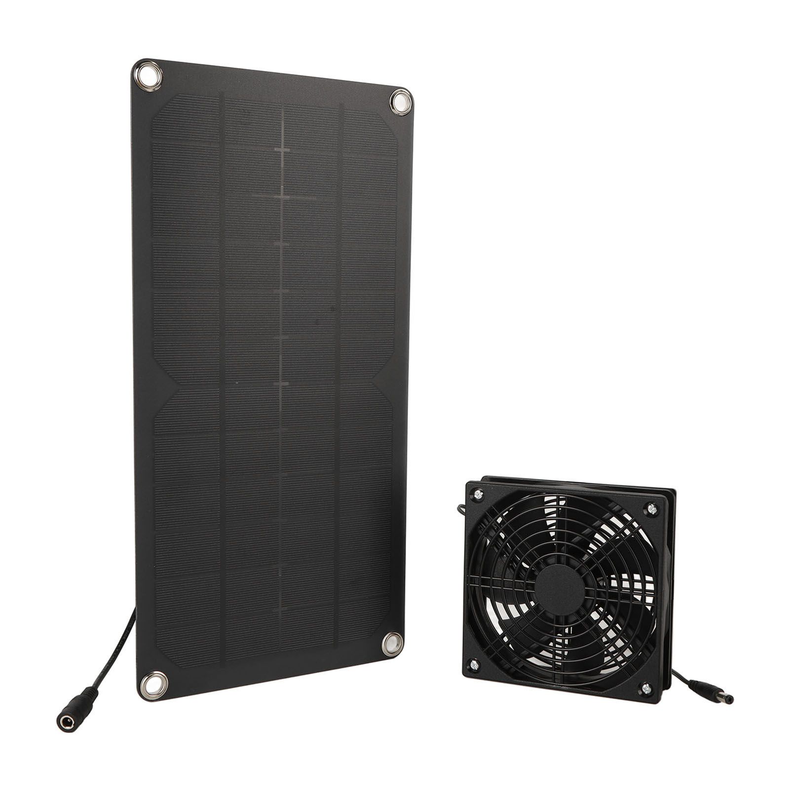 Solar Panel Fan Kit 20W Powered Mini Portable for Greenhouse Chicken Coop Pet House Window Exhaust - Image 4
