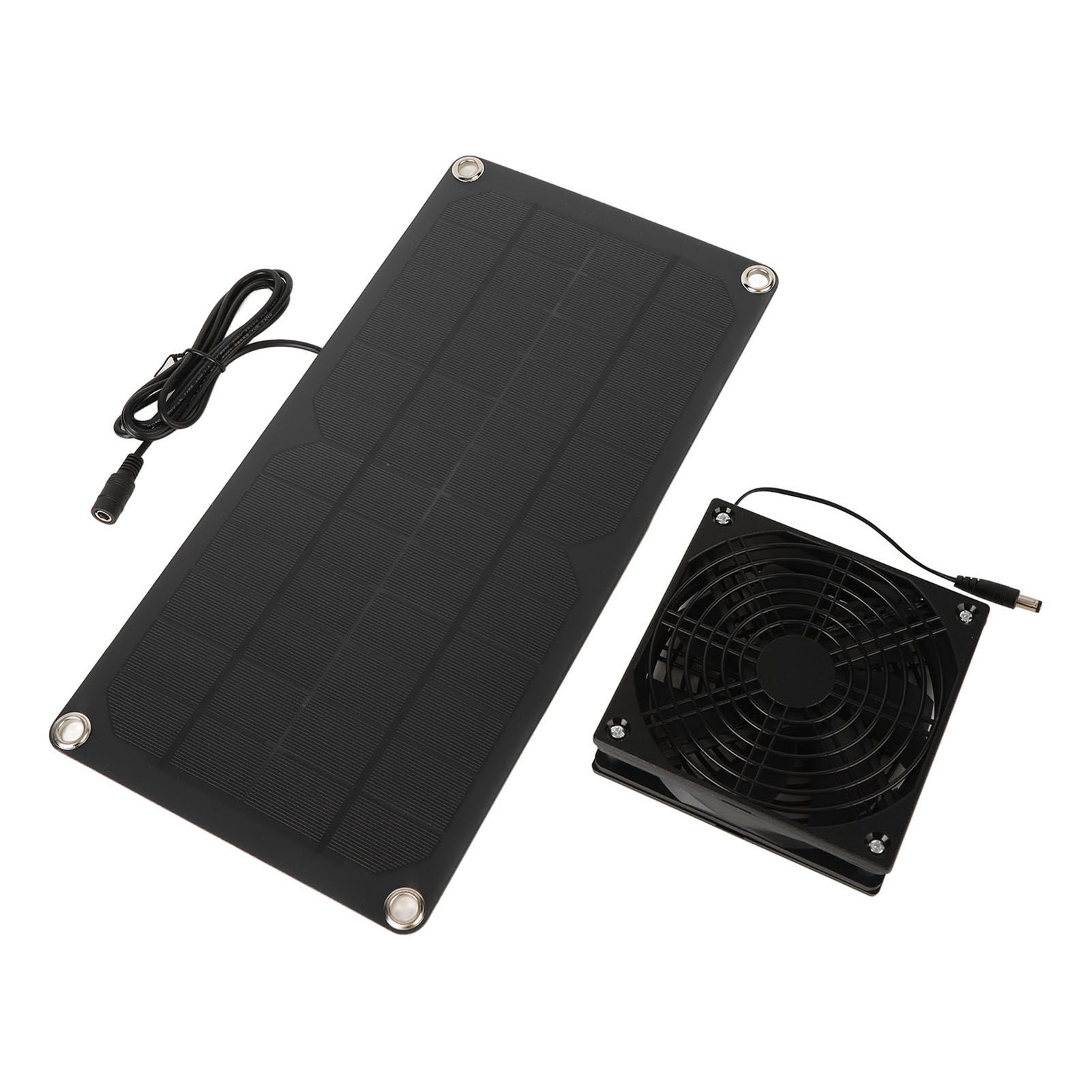 Solar Panel Fan Kit 20W Powered Mini Portable for Greenhouse Chicken Coop Pet House Window Exhaust - Image 7