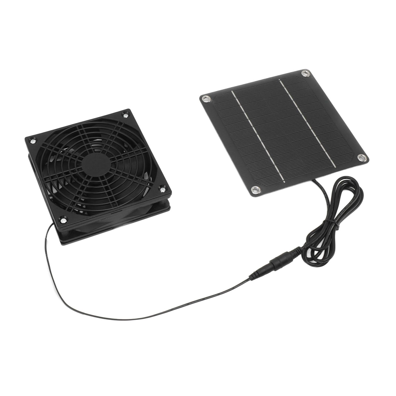 Solar Panel Fan Kit Monocrystalline Silicon 2200RPM Solar Exhaust Fan with Protective Cover for Greenhouse - Image 4