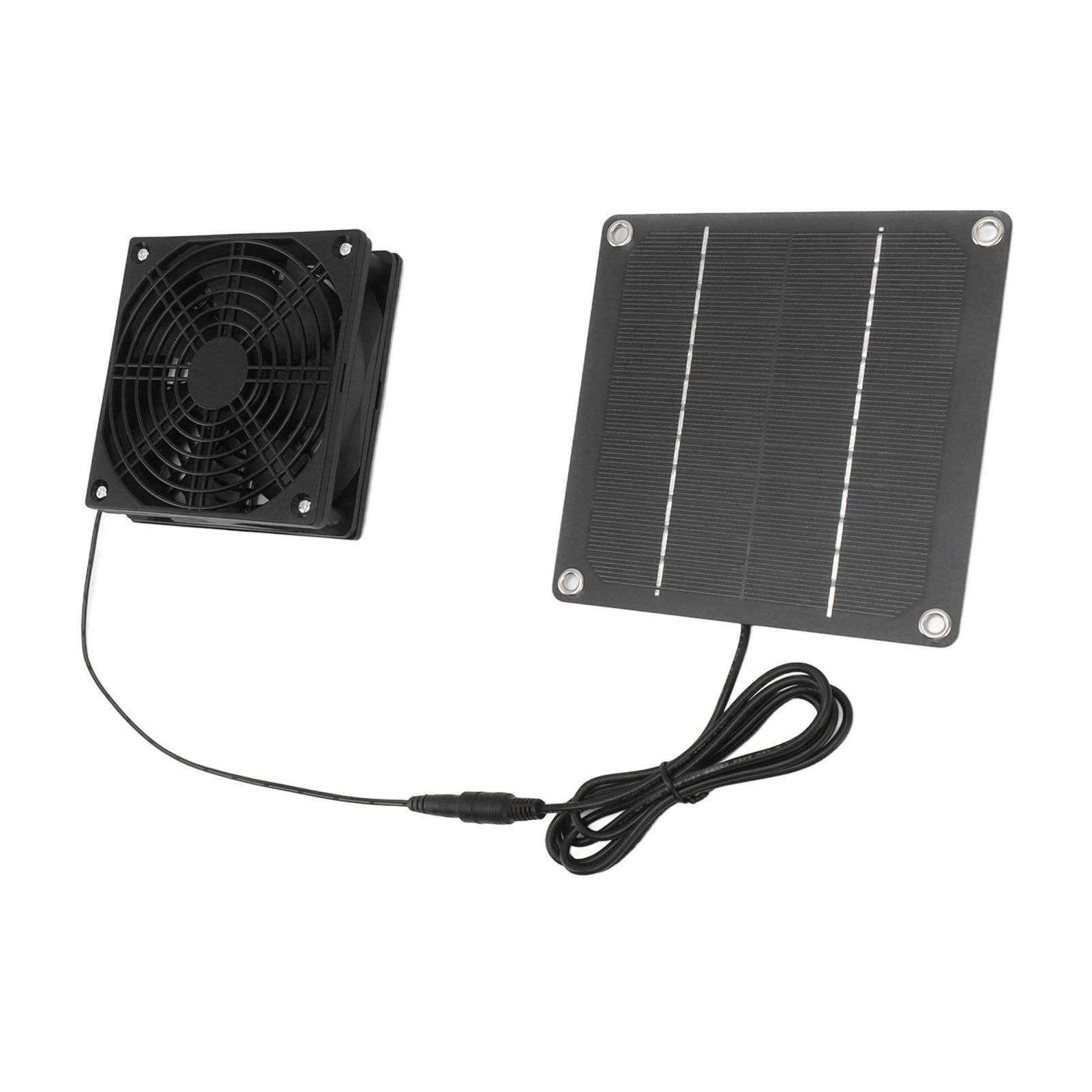 Solar Panel Fan Kit Monocrystalline Silicon 2200RPM Solar Exhaust Fan with Protective Cover for Greenhouse - Image 5