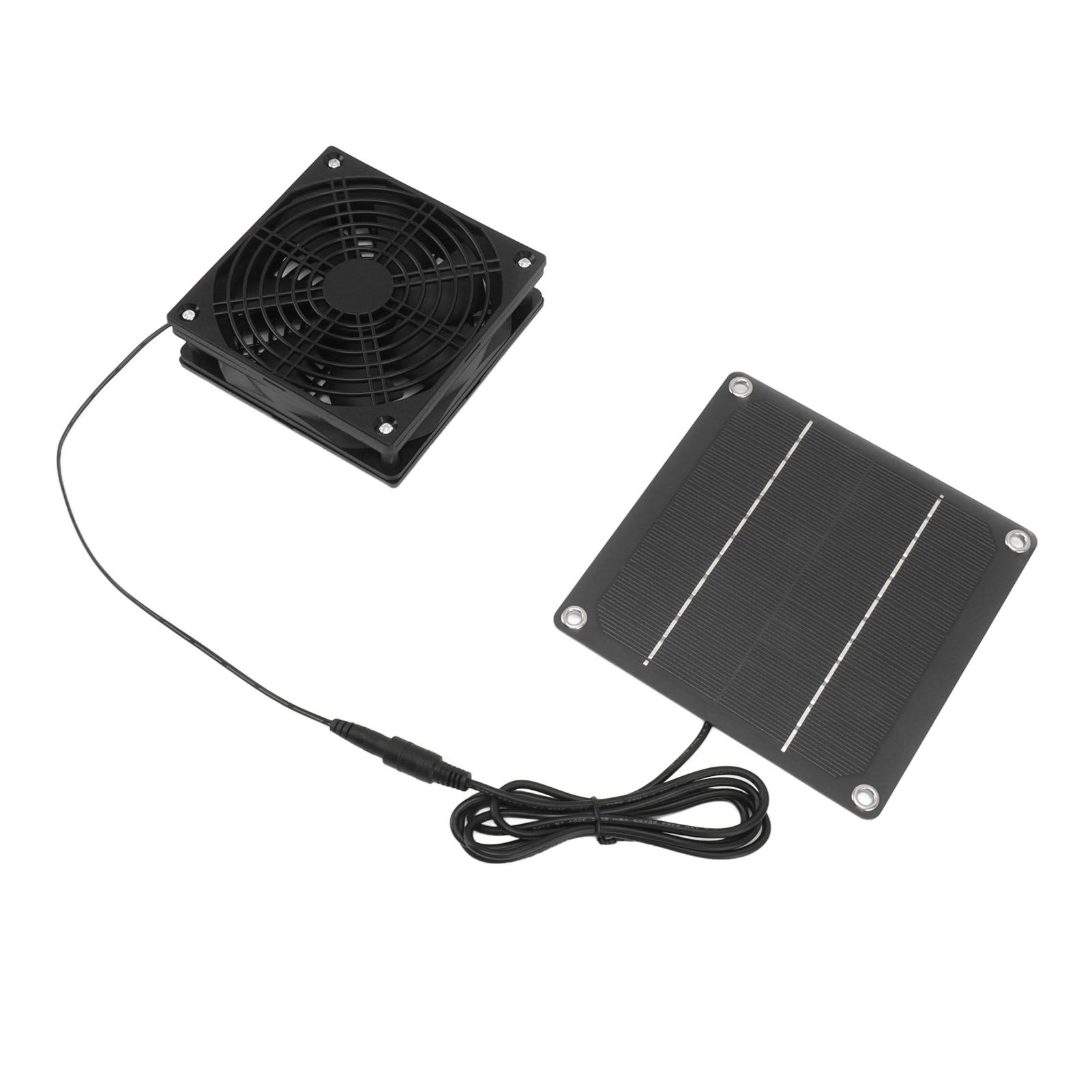 Solar Panel Fan Kit Monocrystalline Silicon 2200RPM Solar Exhaust Fan with Protective Cover for Greenhouse - Image 6