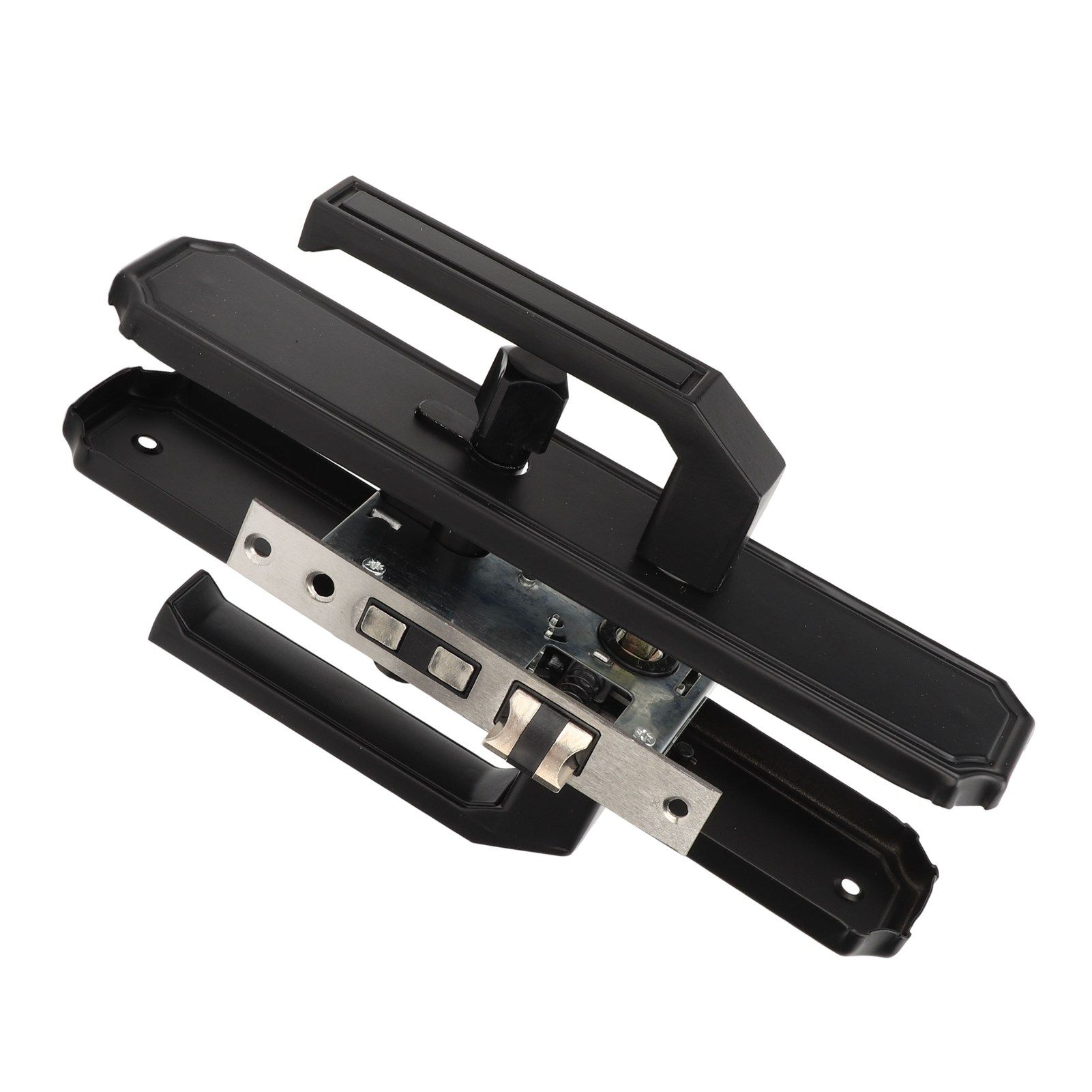 Door Handle Strong Aluminium Alloy Antioxidant Easy Mounting Straight Door Lever with 3 Keys for Repair Replacement - Image 7