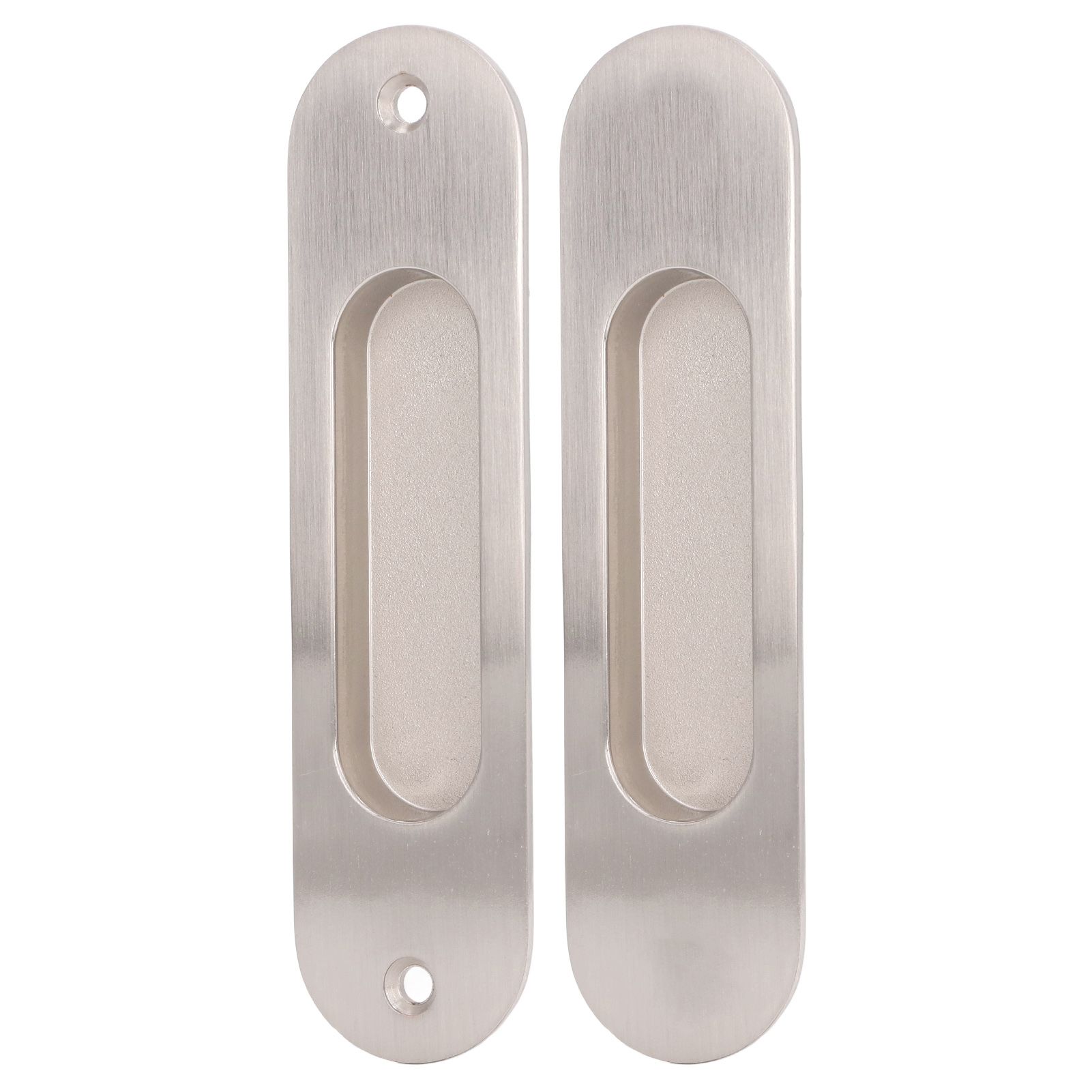 Sliding Door Handles Set Smoothing Surfaces Aluminum Alloy Closet Door Finger Flush Pull - Image 3