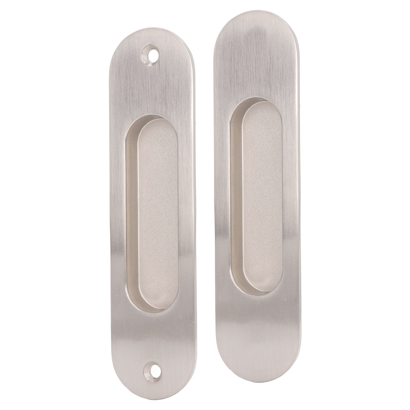 Sliding Door Handles Set Smoothing Surfaces Aluminum Alloy Closet Door Finger Flush Pull - Image 4