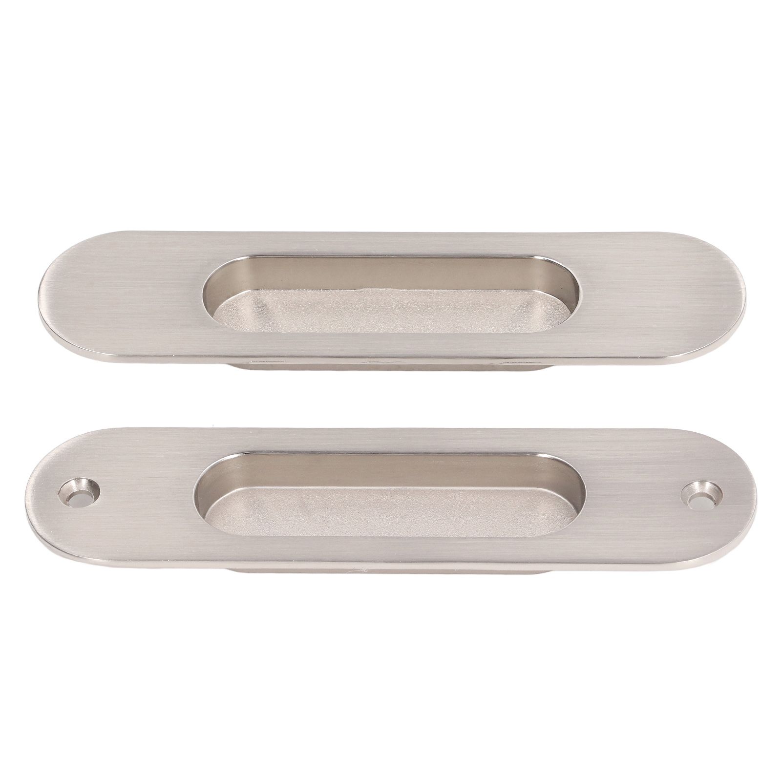 Sliding Door Handles Set Smoothing Surfaces Aluminum Alloy Closet Door Finger Flush Pull - Image 7