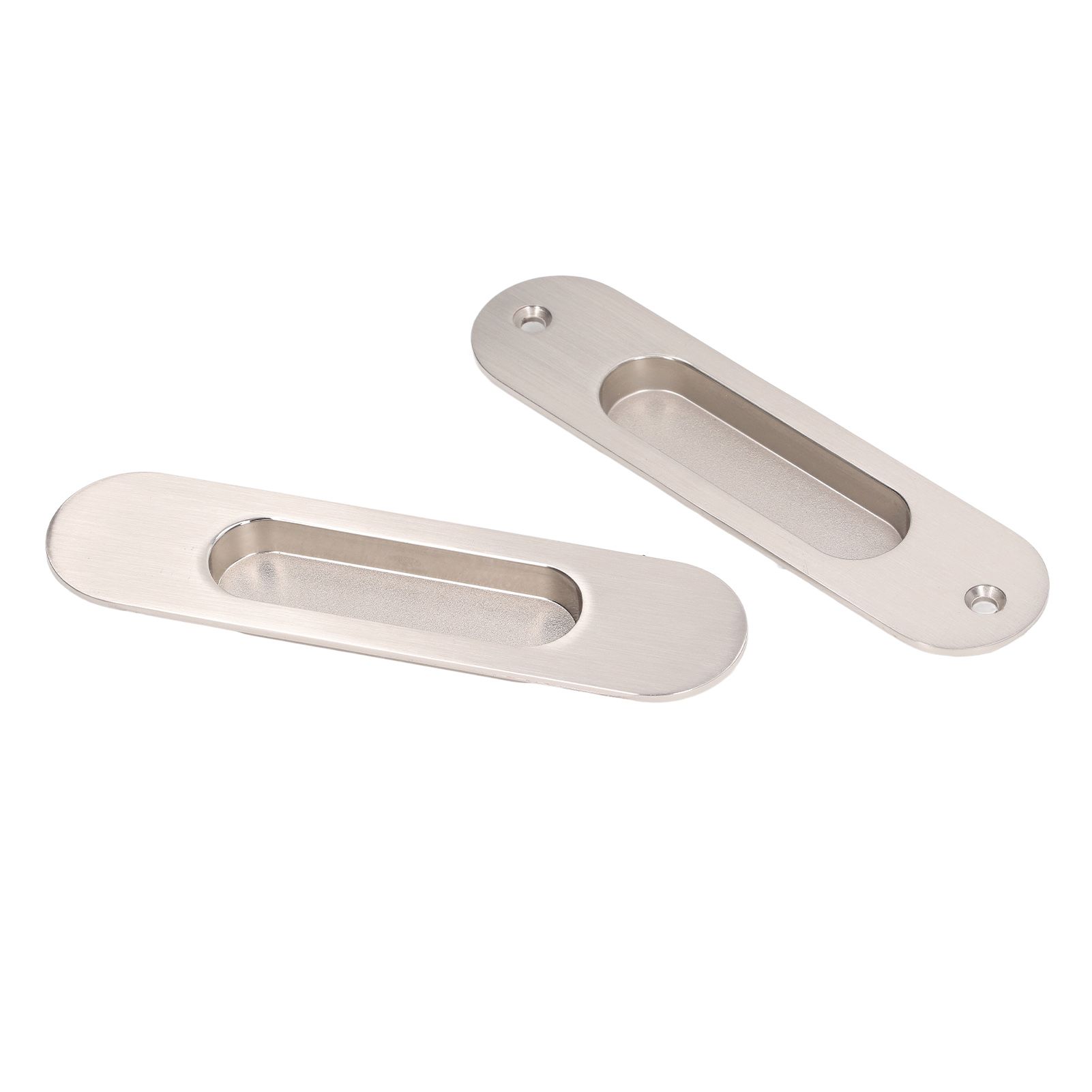 Sliding Door Handles Set Smoothing Surfaces Aluminum Alloy Closet Door Finger Flush Pull - Image 8