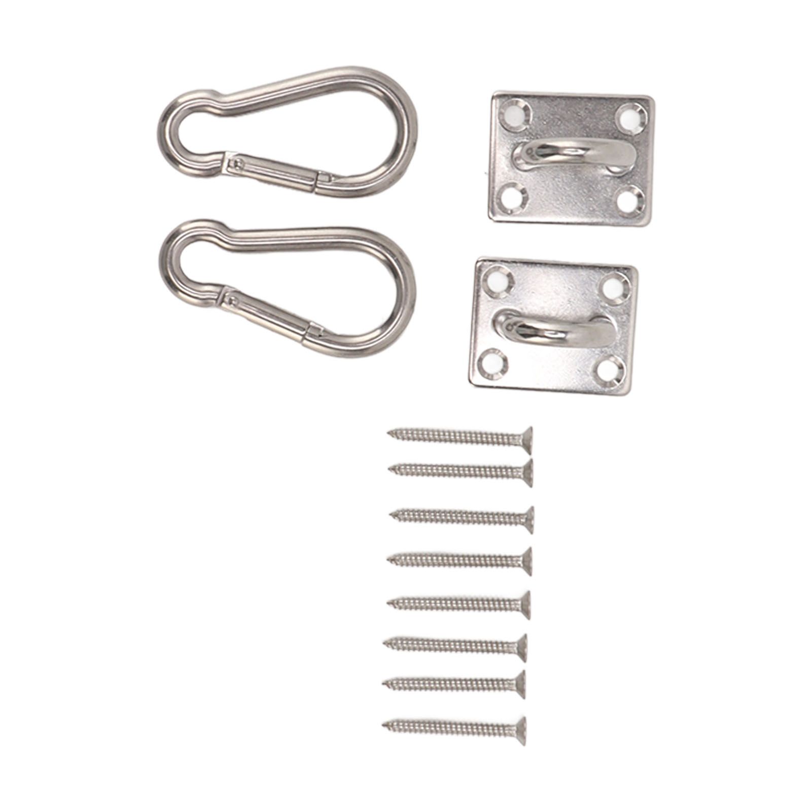 200kg Outdoor Swing Hook Set with Square Door Buckle Spring Hook 304 Stainless Steel Hammock Hook Set for Porch Yoga - Image 3