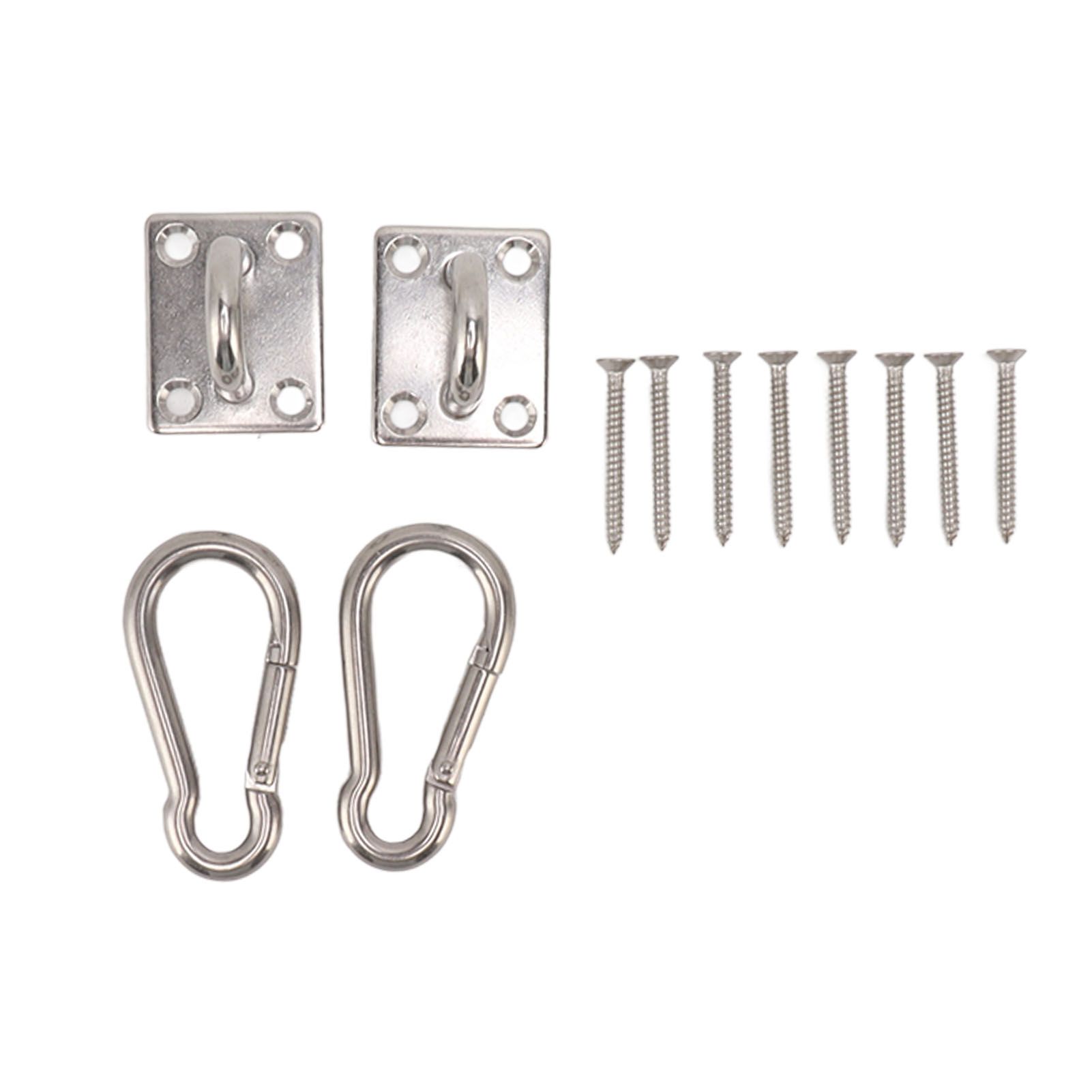 200kg Outdoor Swing Hook Set with Square Door Buckle Spring Hook 304 Stainless Steel Hammock Hook Set for Porch Yoga - Image 6