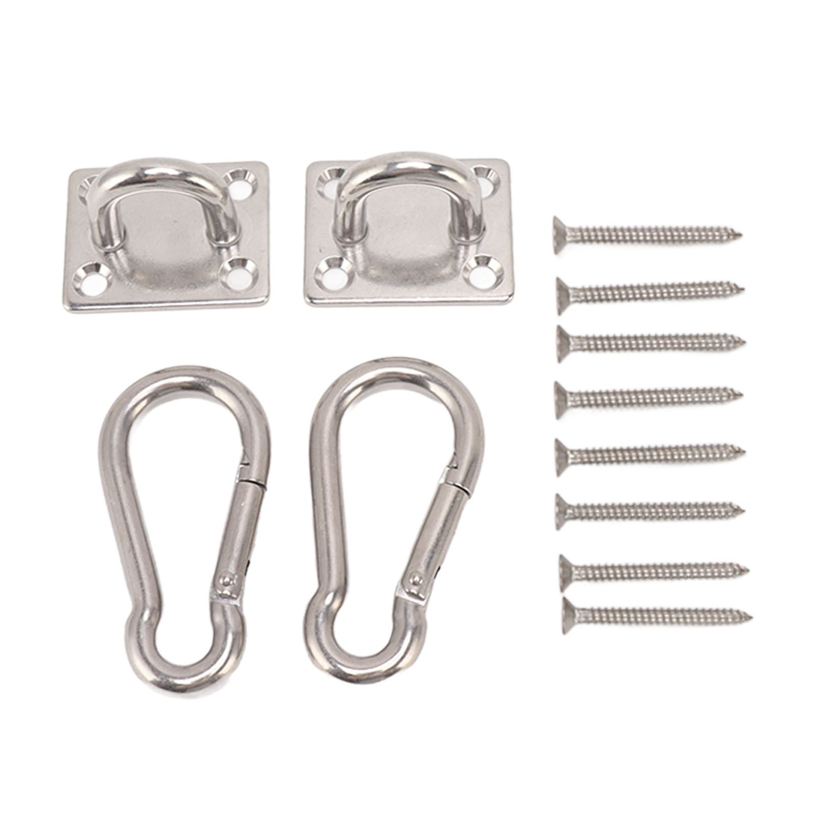 200kg Outdoor Swing Hook Set with Square Door Buckle Spring Hook 304 Stainless Steel Hammock Hook Set for Porch Yoga - Image 8