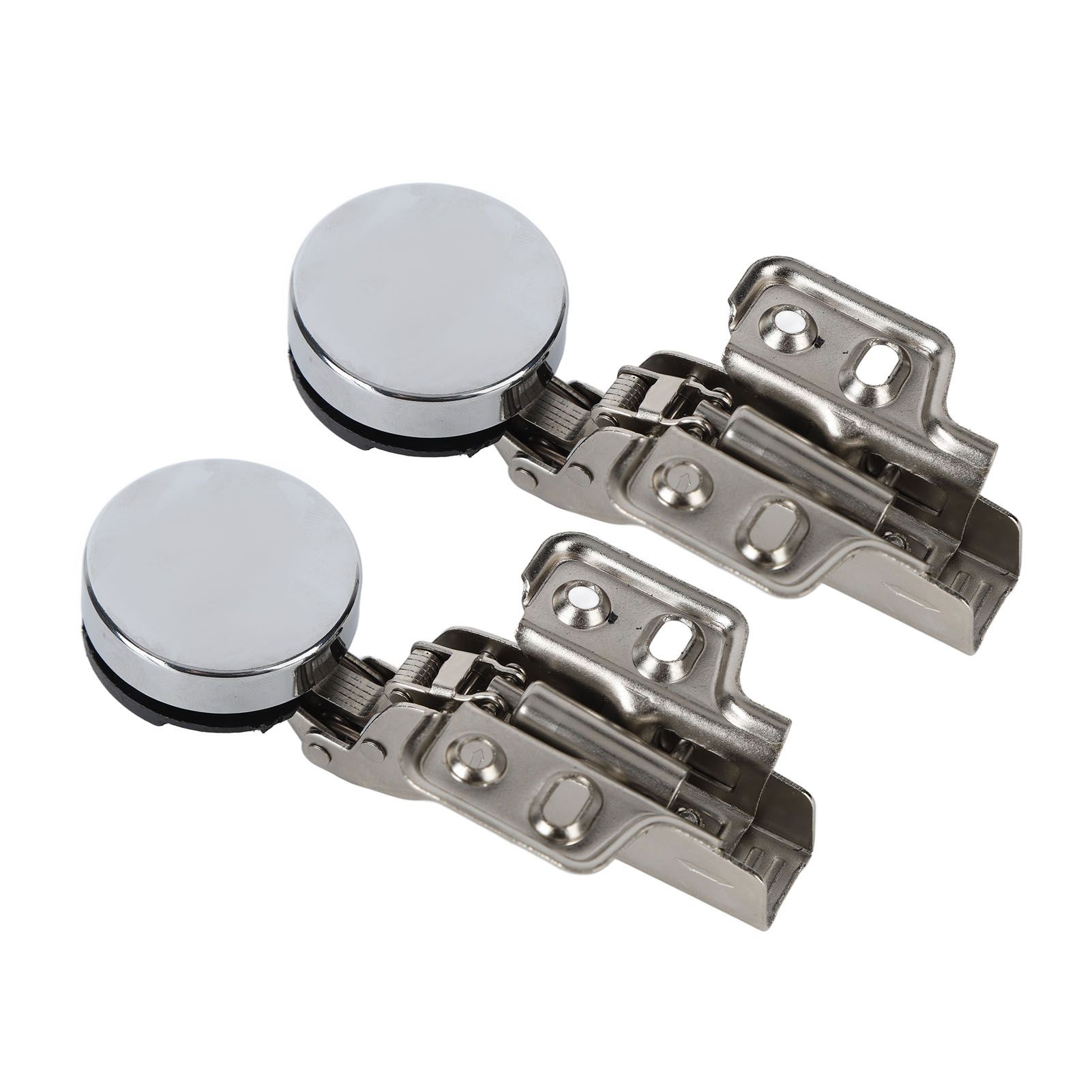 2Set Stainless Steel 201 Cabinet Glass Door Hinge 35 Cup Glass Door Damping Buffer Hinge Large Bend Insert - Image 3