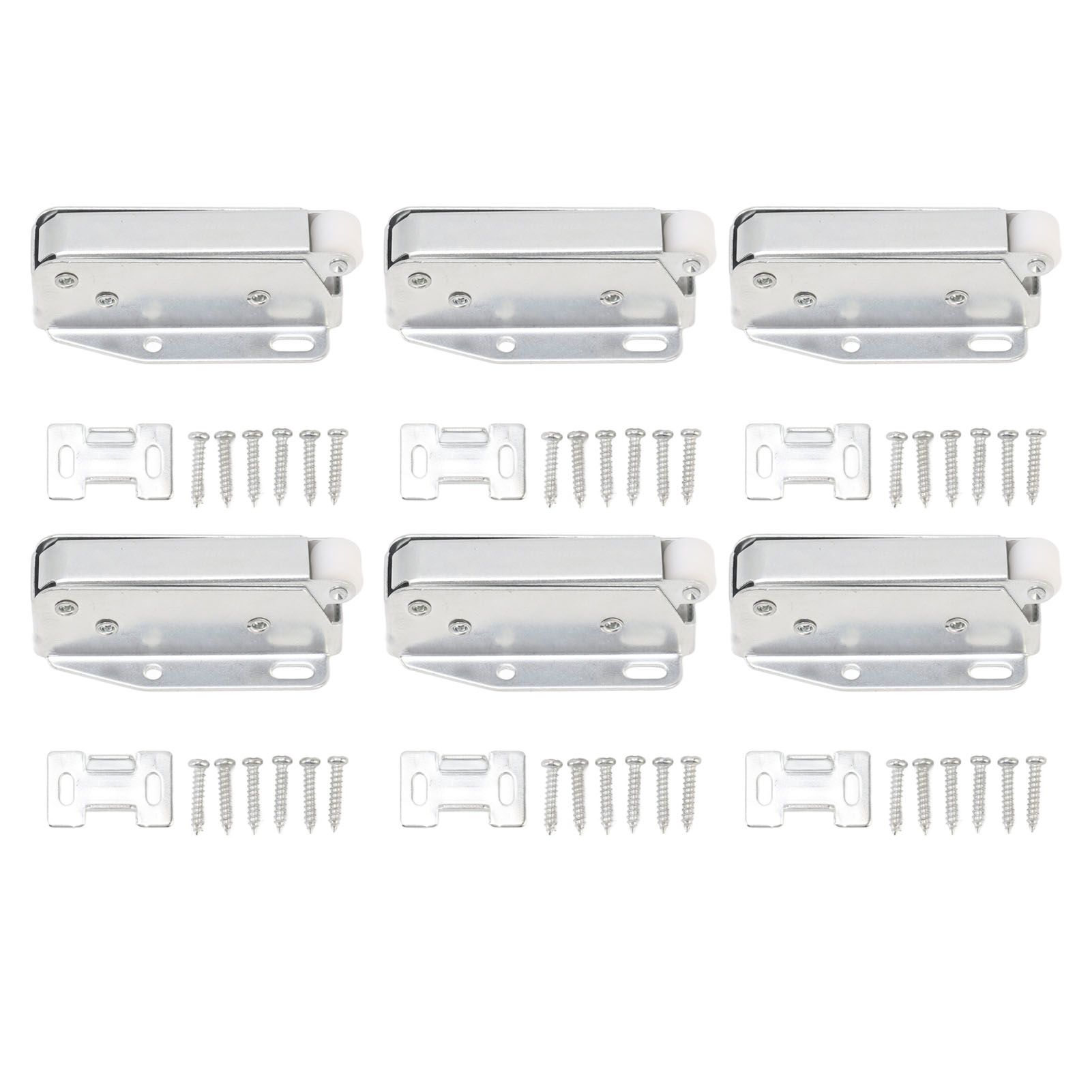 6Pcs Spring Latch Mini Door Push Release Latch Light Weight Push to Open Door Latch for Cabinet Door - Image 1
