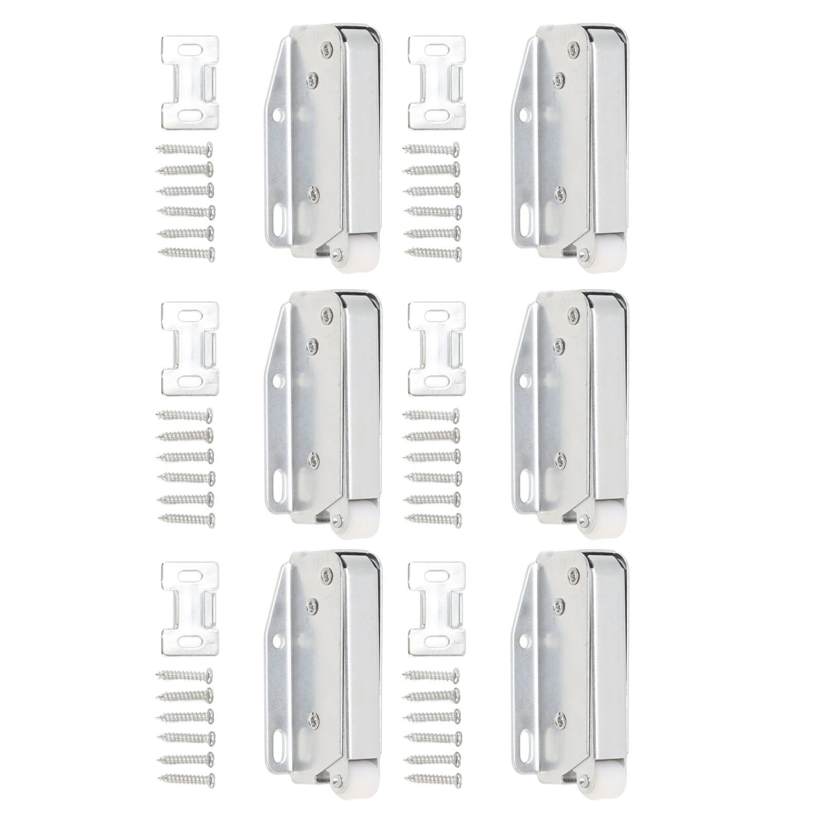 6Pcs Spring Latch Mini Door Push Release Latch Light Weight Push to Open Door Latch for Cabinet Door - Image 4
