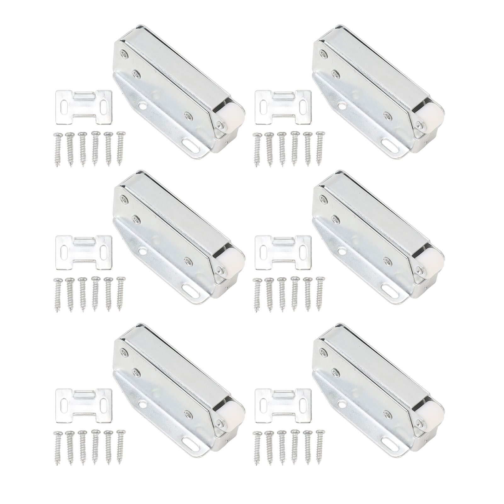 6Pcs Spring Latch Mini Door Push Release Latch Light Weight Push to Open Door Latch for Cabinet Door - Image 5
