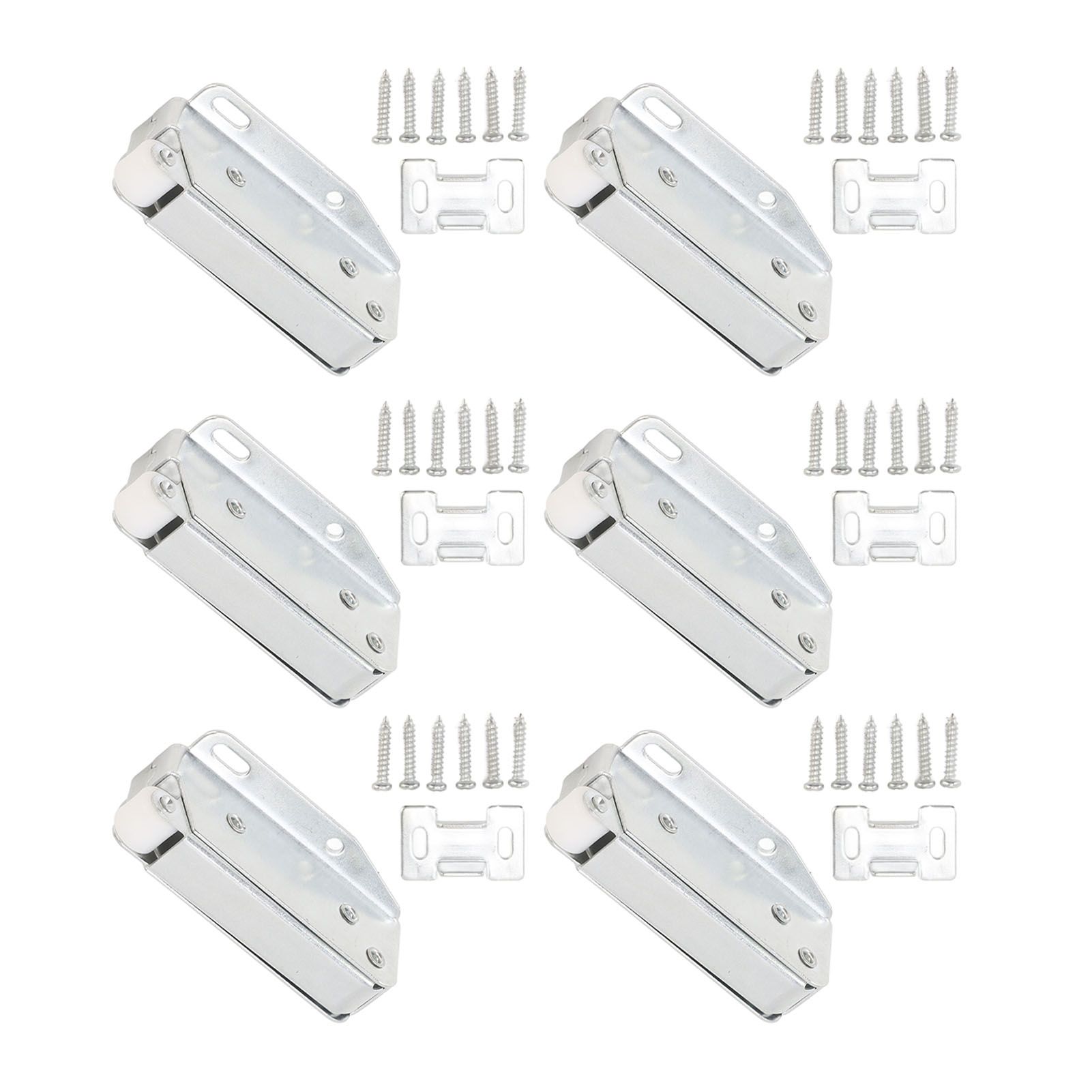 6Pcs Spring Latch Mini Door Push Release Latch Light Weight Push to Open Door Latch for Cabinet Door - Image 6