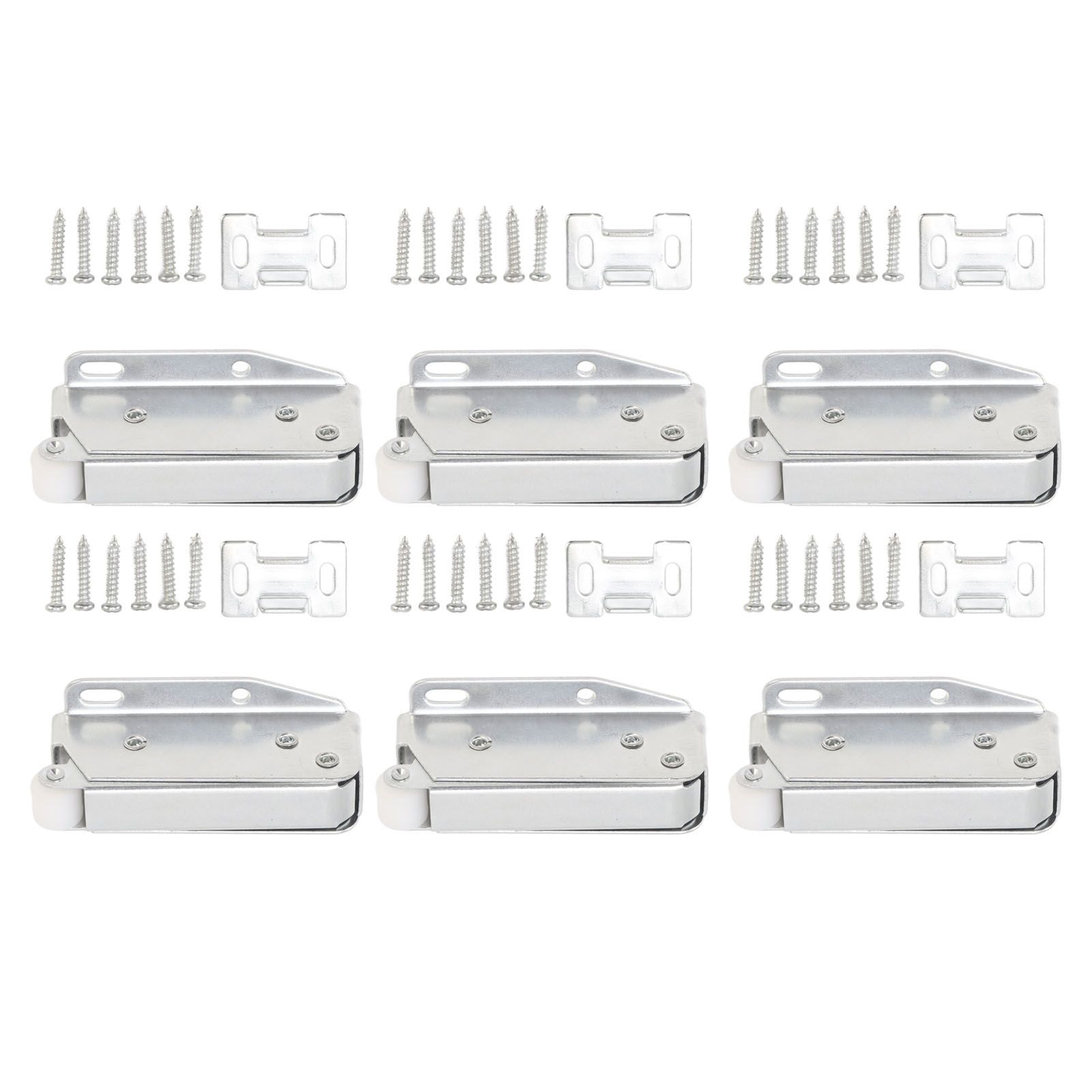 6Pcs Spring Latch Mini Door Push Release Latch Light Weight Push to Open Door Latch for Cabinet Door - Image 8