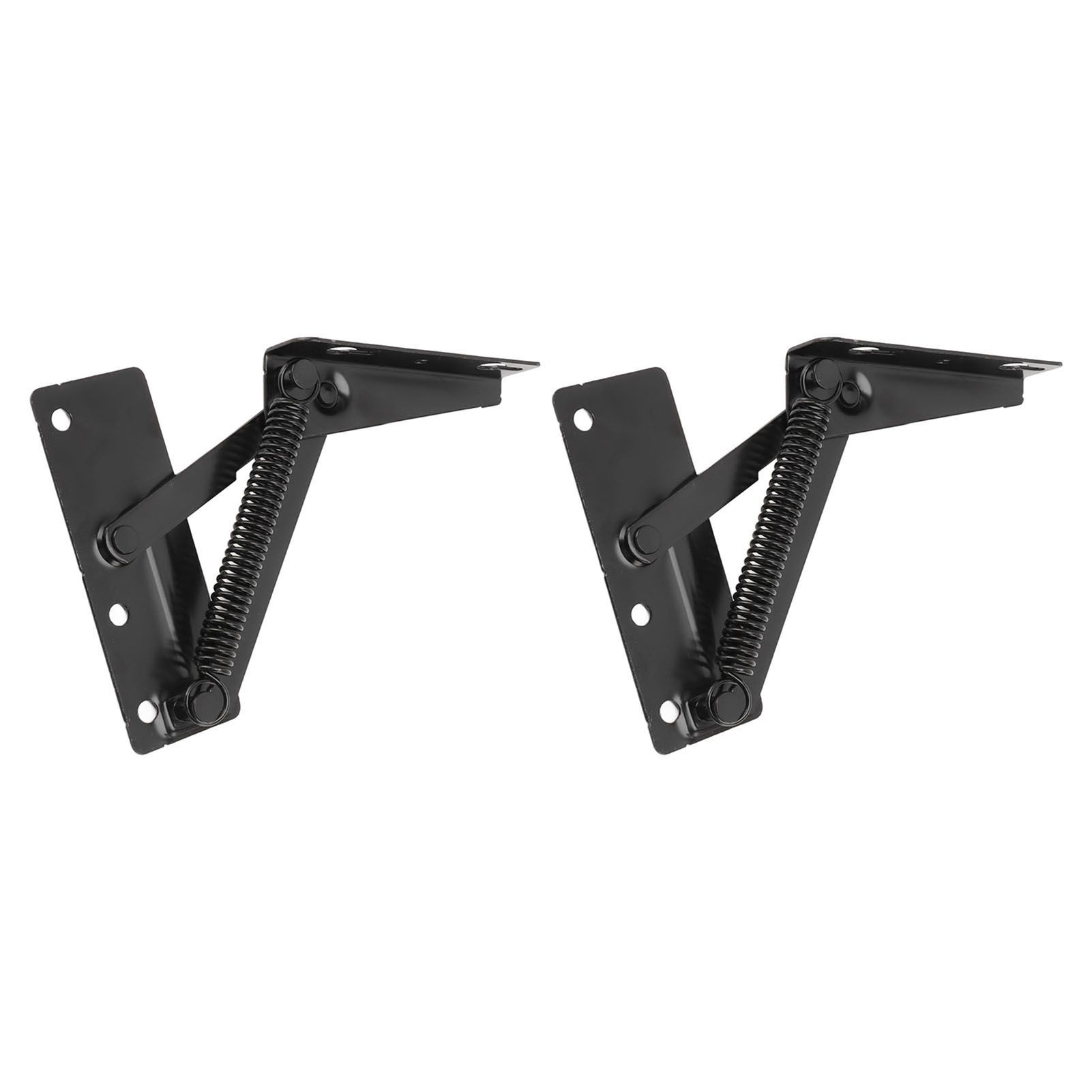 80 Degrees Shear Hinge Cold Rolled Steel Foldable Upturned Support Hinge for Cabinet Doors Bed Sofa - Image 3