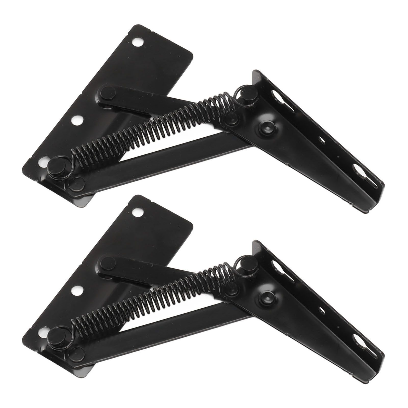 80 Degrees Shear Hinge Cold Rolled Steel Foldable Upturned Support Hinge for Cabinet Doors Bed Sofa - Image 4