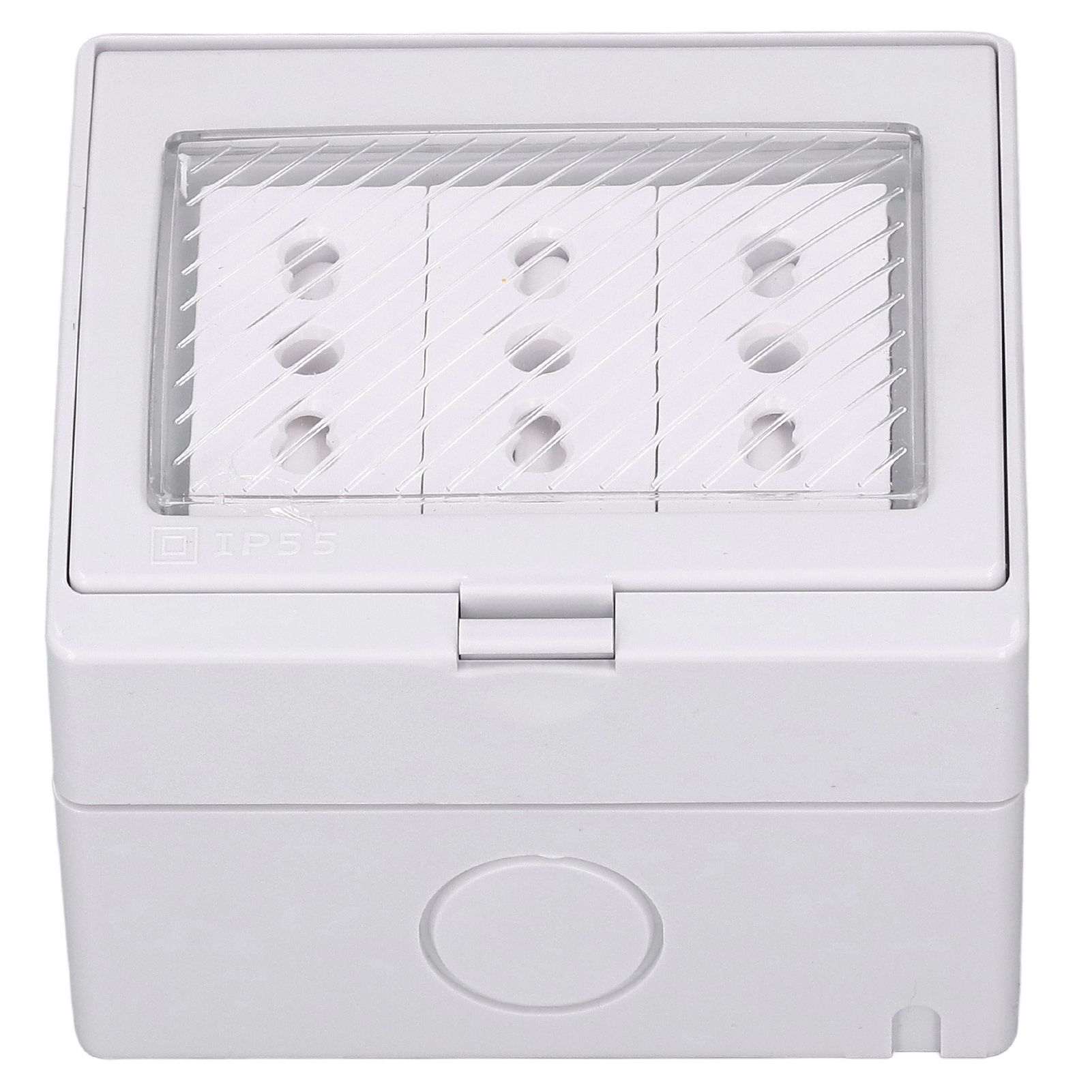 Waterproof Wall Socket IP55 Dustproof Flame Retardant Housing 3 Port Wall Outlet for Outdoor Italian Plug 110‑250V - Image 5