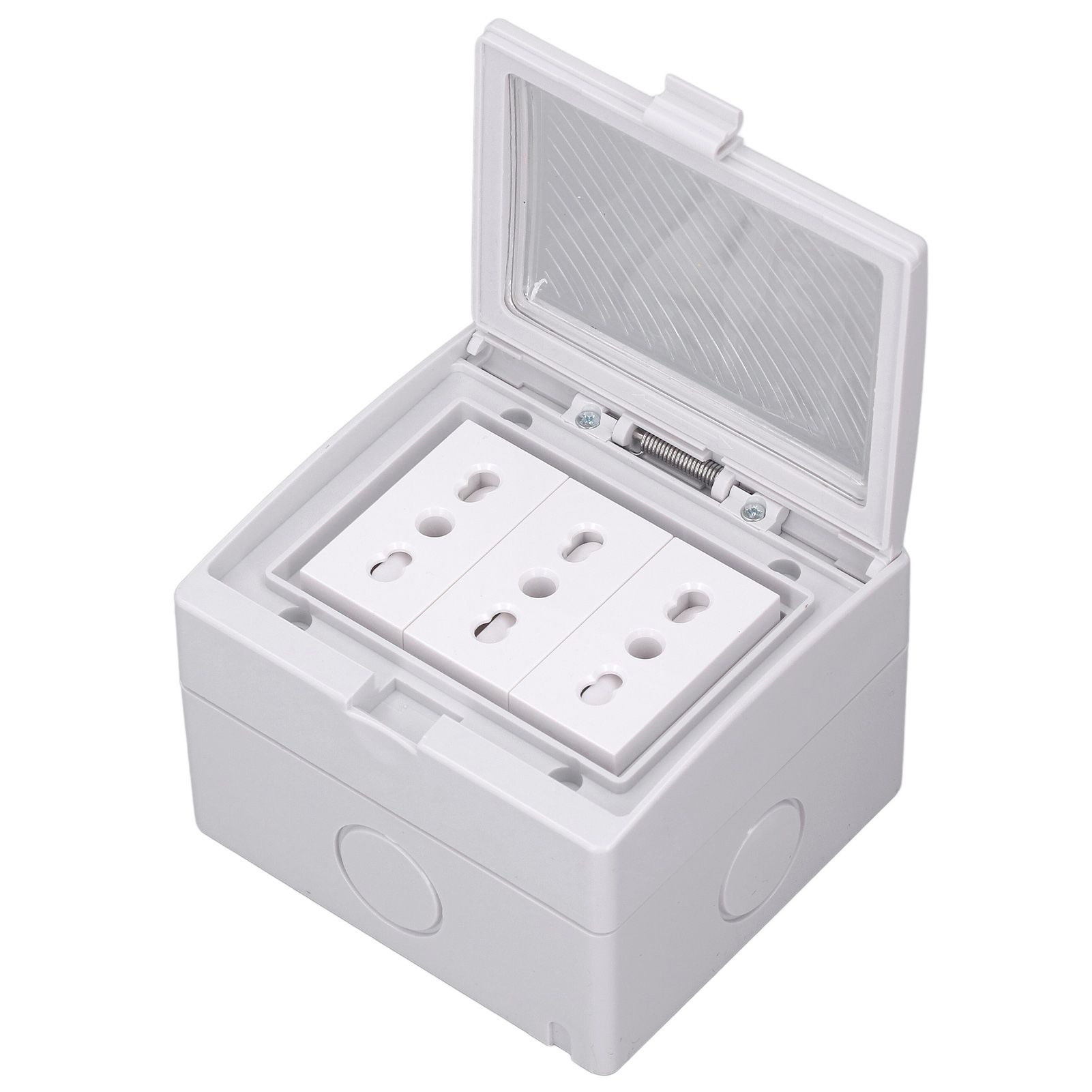 Waterproof Wall Socket IP55 Dustproof Flame Retardant Housing 3 Port Wall Outlet for Outdoor Italian Plug 110‑250V - Image 6