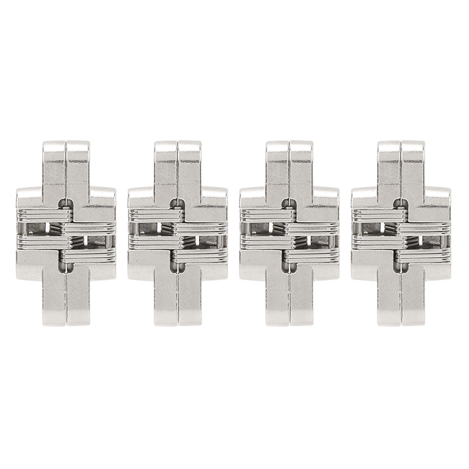4Pcs Mini Zinc Alloy Cross Hidden Hinge 180 Degree Swing Jewelry Box Invisible Hinge - Image 2