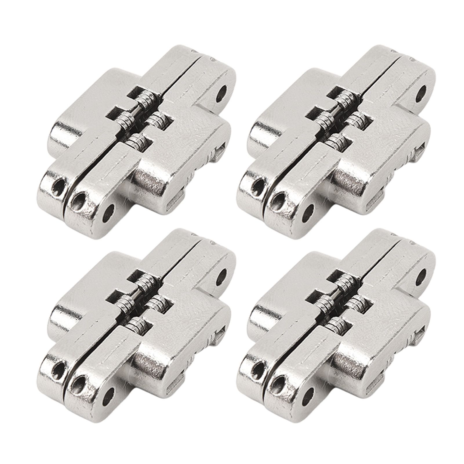4Pcs Mini Zinc Alloy Cross Hidden Hinge 180 Degree Swing Jewelry Box Invisible Hinge - Image 3
