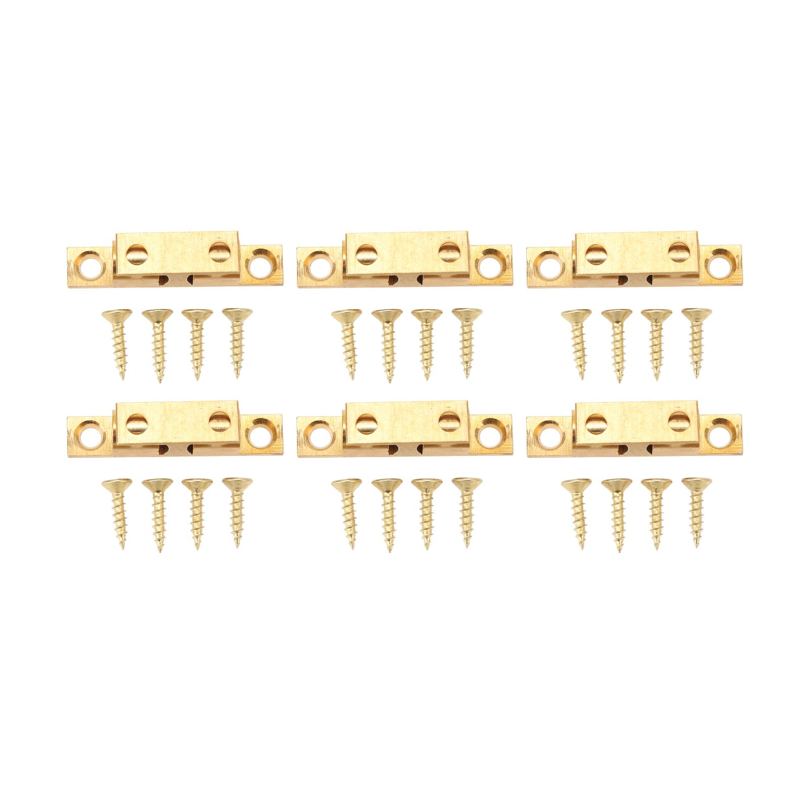 6 Set Cabinet Door Catch Brass Cabinet Door Closet Ball Tension Catch Latch with Gold Screw for Most Cabinets 50mm / 2in - Image 1