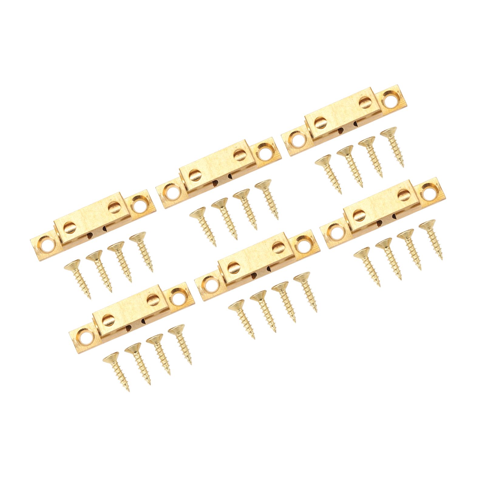 6 Set Cabinet Door Catch Brass Cabinet Door Closet Ball Tension Catch Latch with Gold Screw for Most Cabinets 50mm / 2in - Image 2