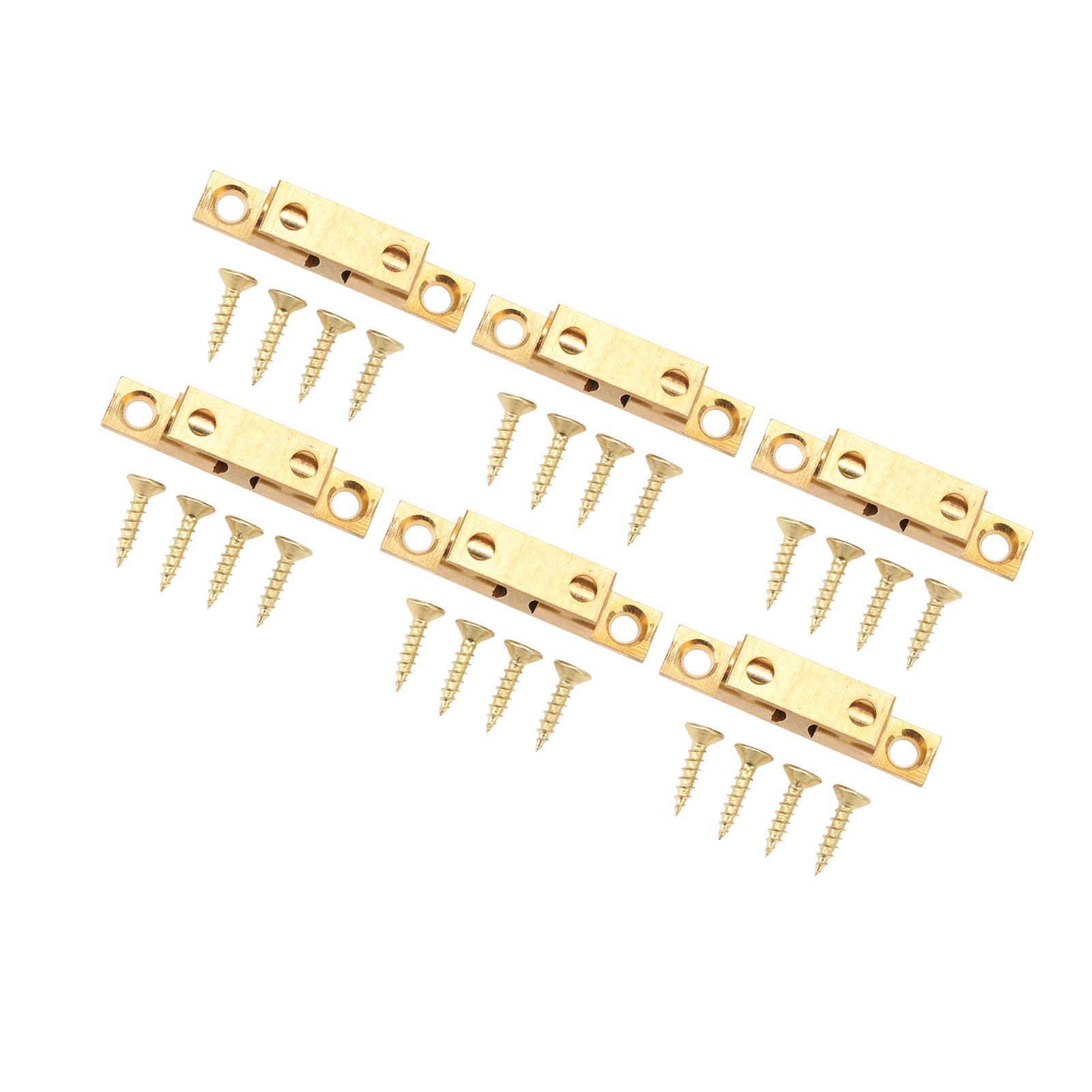 6 Set Cabinet Door Catch Brass Cabinet Door Closet Ball Tension Catch Latch with Gold Screw for Most Cabinets 50mm / 2in - Image 3