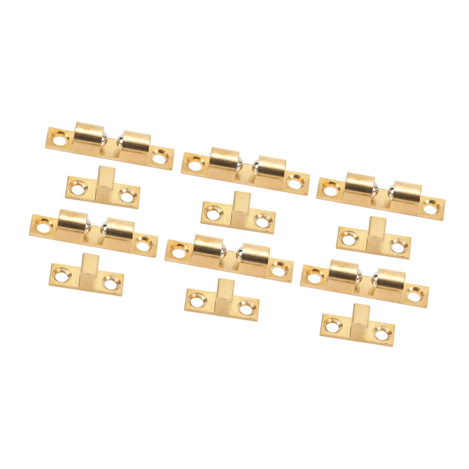 6 Set Cabinet Door Catch Brass Cabinet Door Closet Ball Tension Catch Latch with Gold Screw for Most Cabinets 50mm / 2in - Image 6