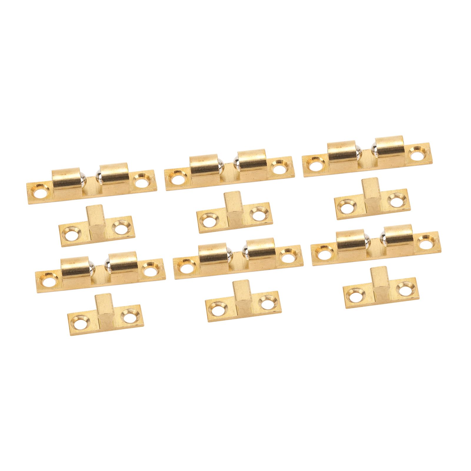 6 Set Cabinet Door Catch Brass Cabinet Door Closet Ball Tension Catch Latch with Gold Screw for Most Cabinets 50mm / 2in - Image 7