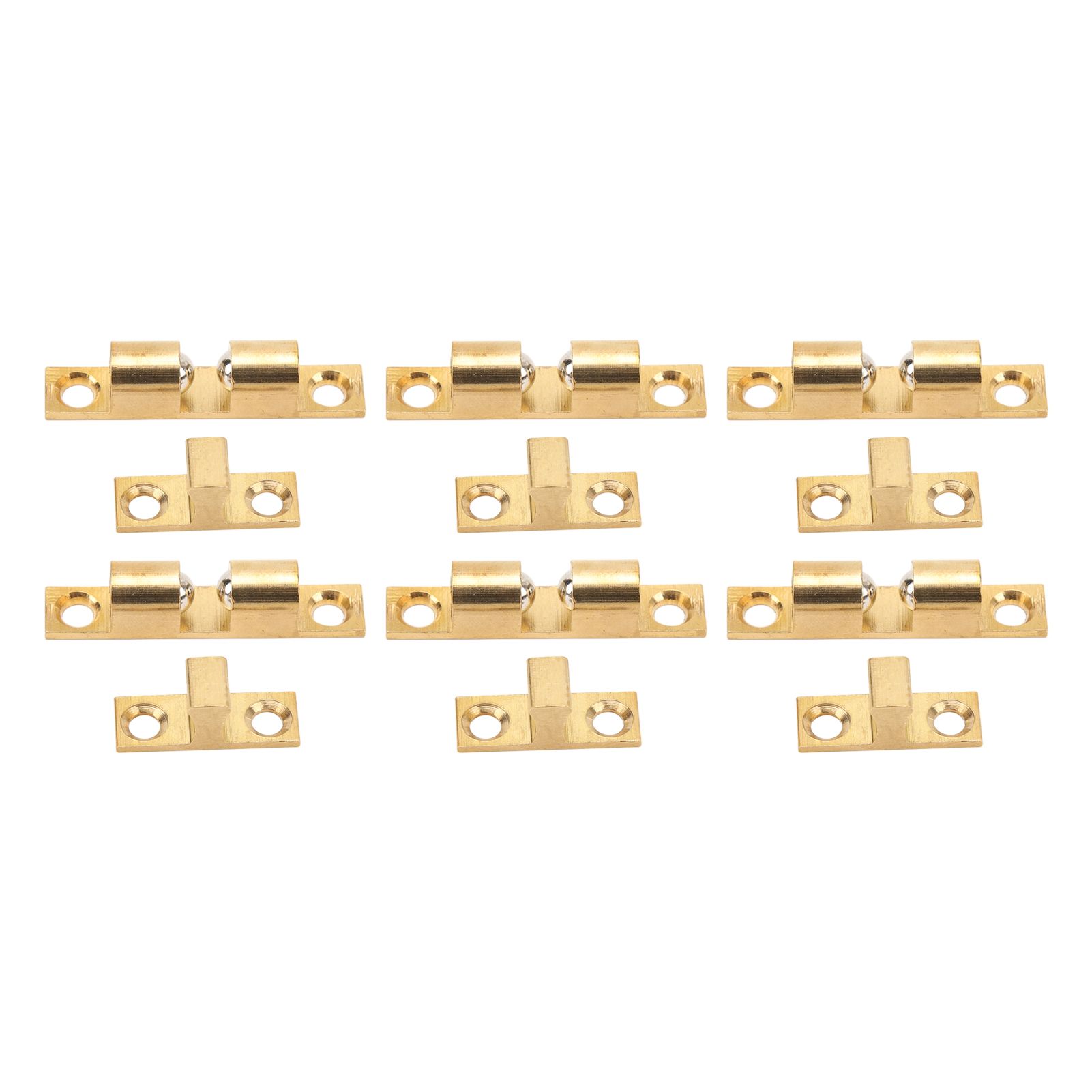 6 Set Cabinet Door Catch Brass Cabinet Door Closet Ball Tension Catch Latch with Gold Screw for Most Cabinets 50mm / 2in - Image 8