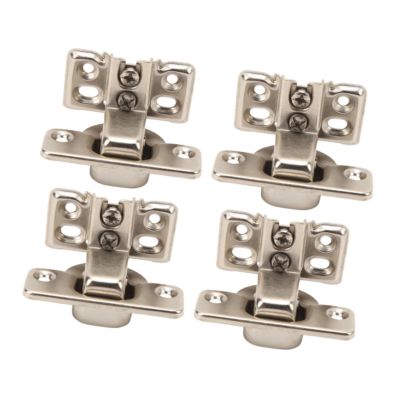 4PCS Cabinet Hinge with 4 Hole Base Cold Rolled Steel Short Arm Cupboard Hinge for Kitchen Bedroom - Image 7