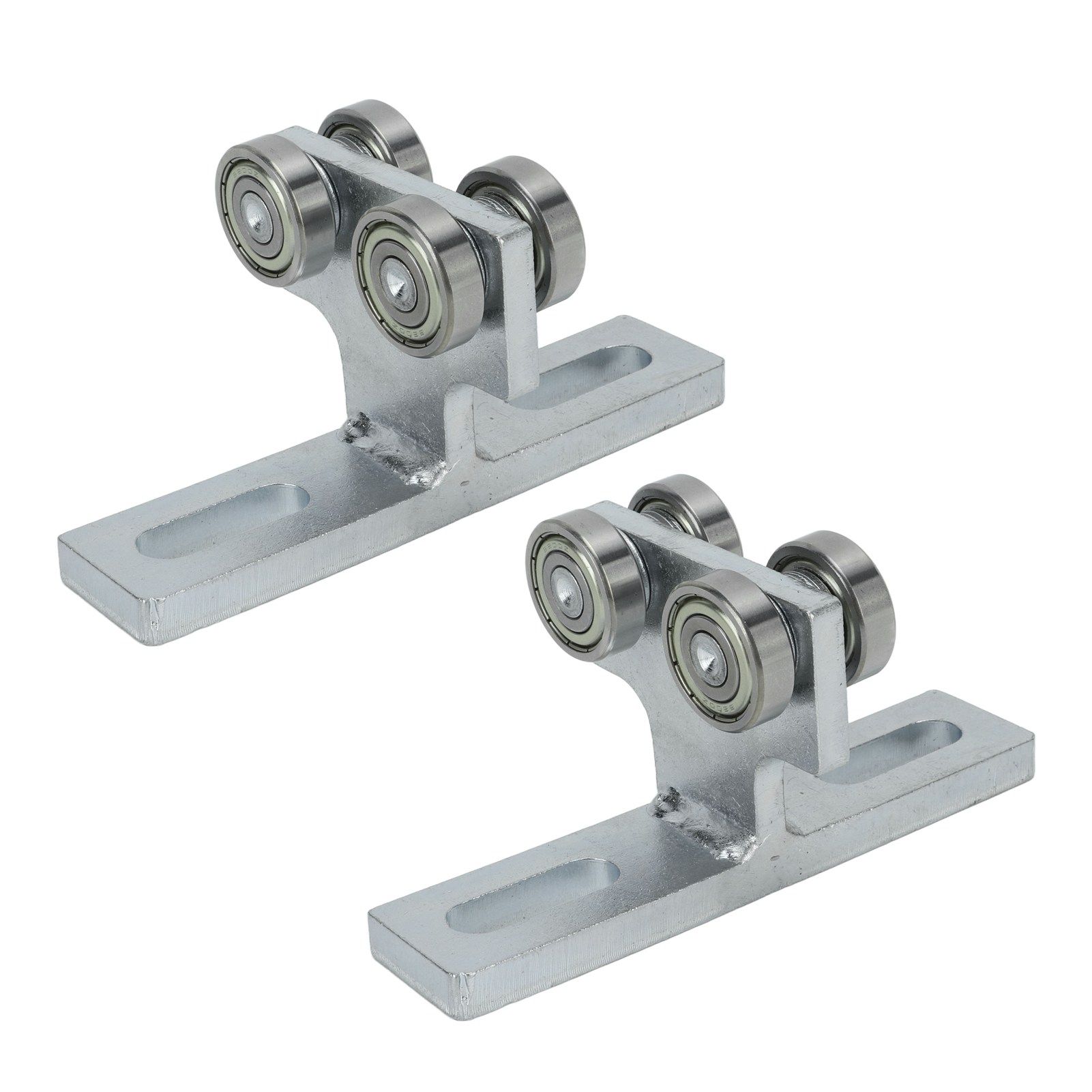 2Pcs Wheel Trolley T Shape Welded Roller Trolley Stable Bearing Track Roller Wheels for Track Electric Lift - Image 6