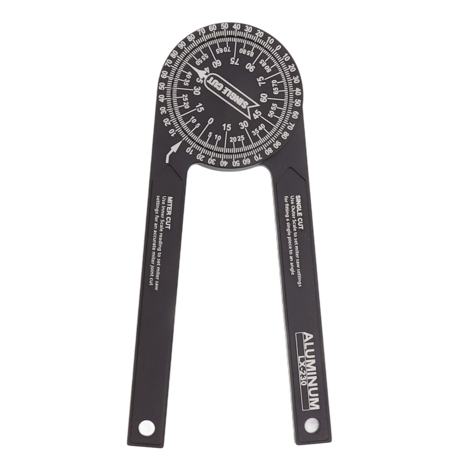 Miter Saw Protractor Accurate 2 Laser Engraving Scales Efficient Aluminum Alloy Angle Finder Protractor for Carpenter - Image 1