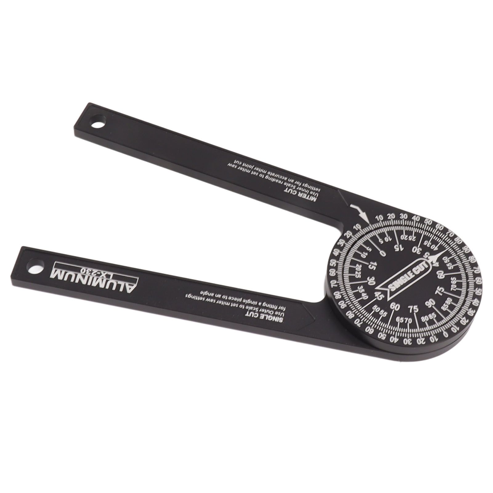 Miter Saw Protractor Accurate 2 Laser Engraving Scales Efficient Aluminum Alloy Angle Finder Protractor for Carpenter - Image 4