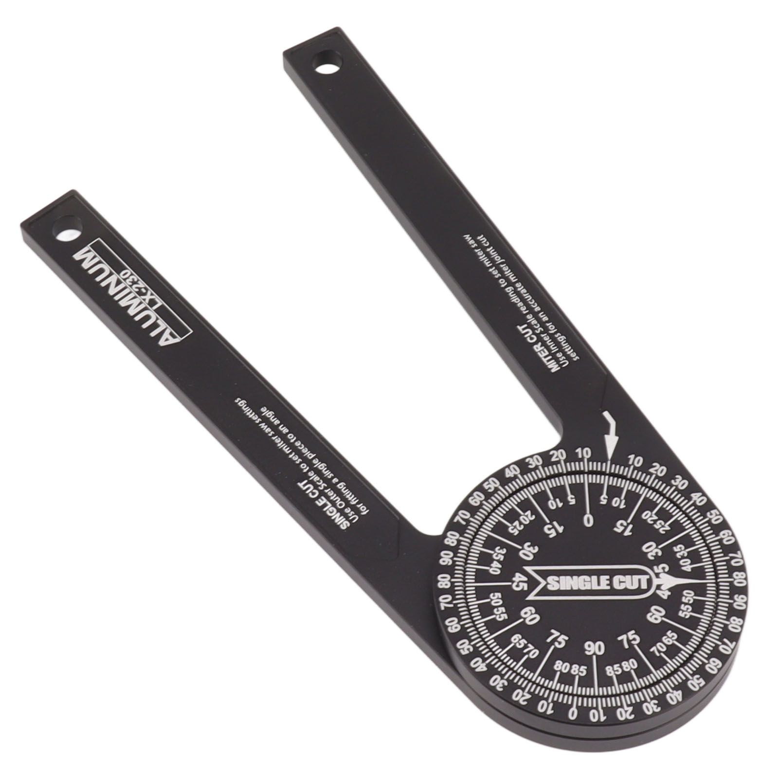 Miter Saw Protractor Accurate 2 Laser Engraving Scales Efficient Aluminum Alloy Angle Finder Protractor for Carpenter - Image 5