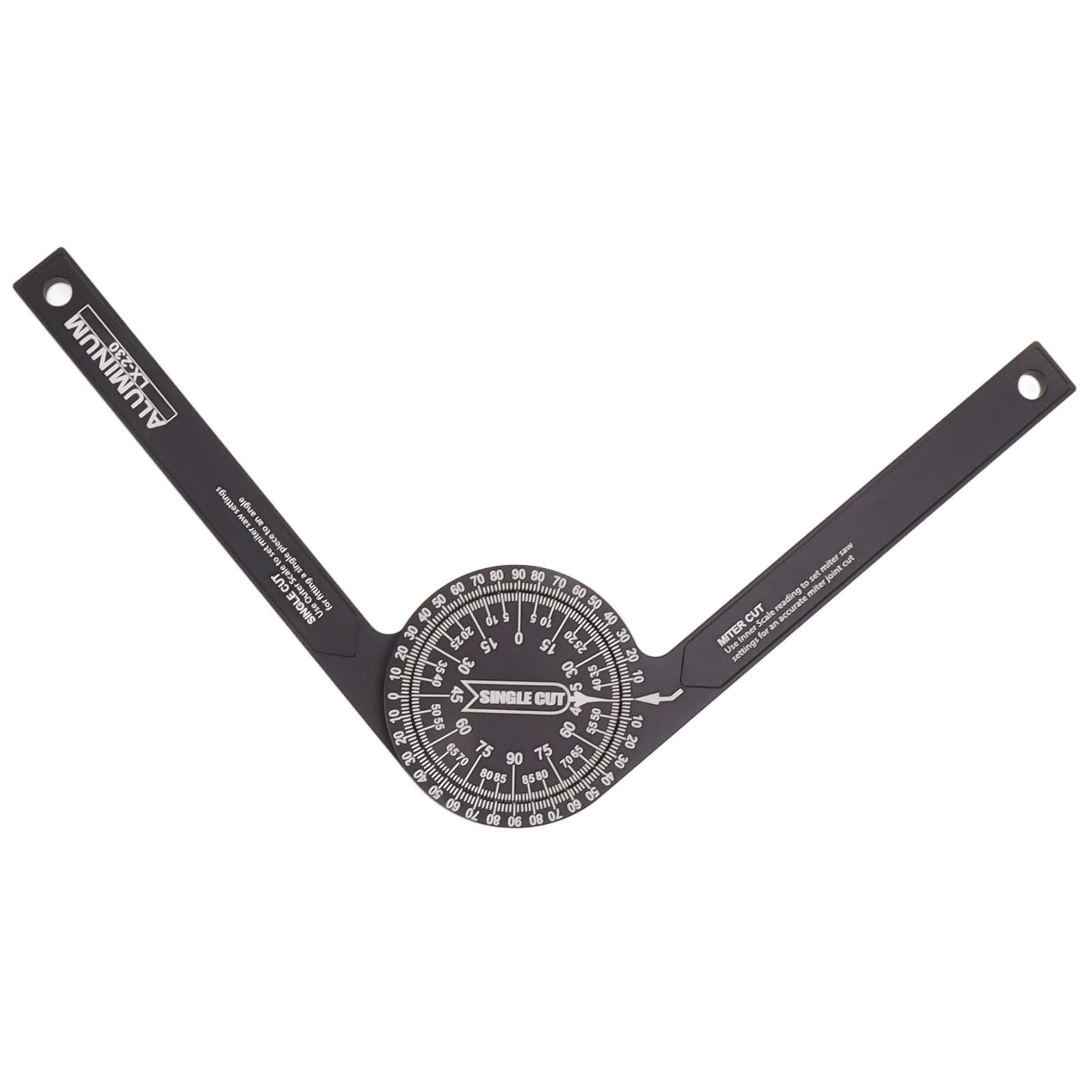 Miter Saw Protractor Accurate 2 Laser Engraving Scales Efficient Aluminum Alloy Angle Finder Protractor for Carpenter - Image 6