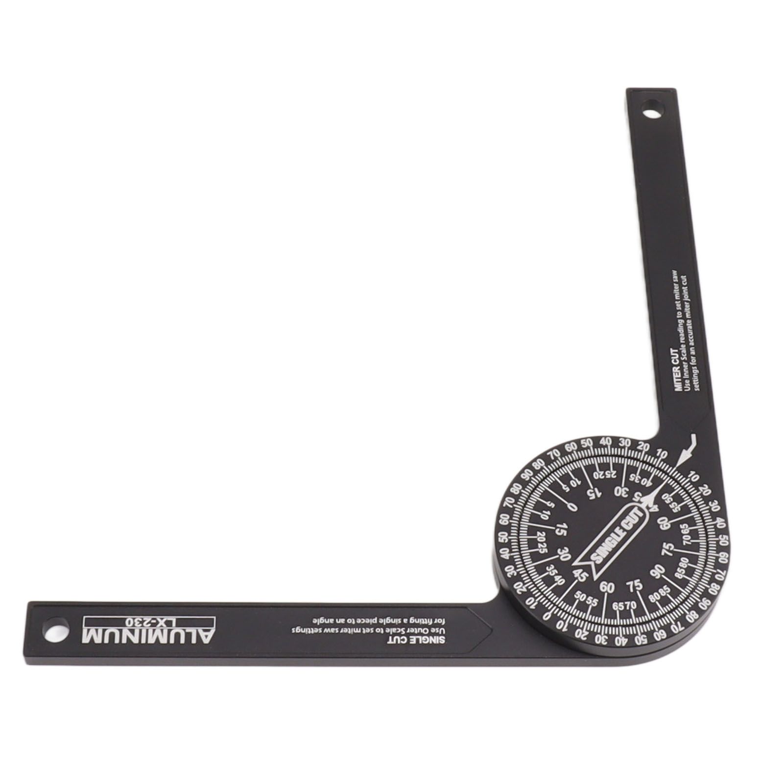 Miter Saw Protractor Accurate 2 Laser Engraving Scales Efficient Aluminum Alloy Angle Finder Protractor for Carpenter - Image 7