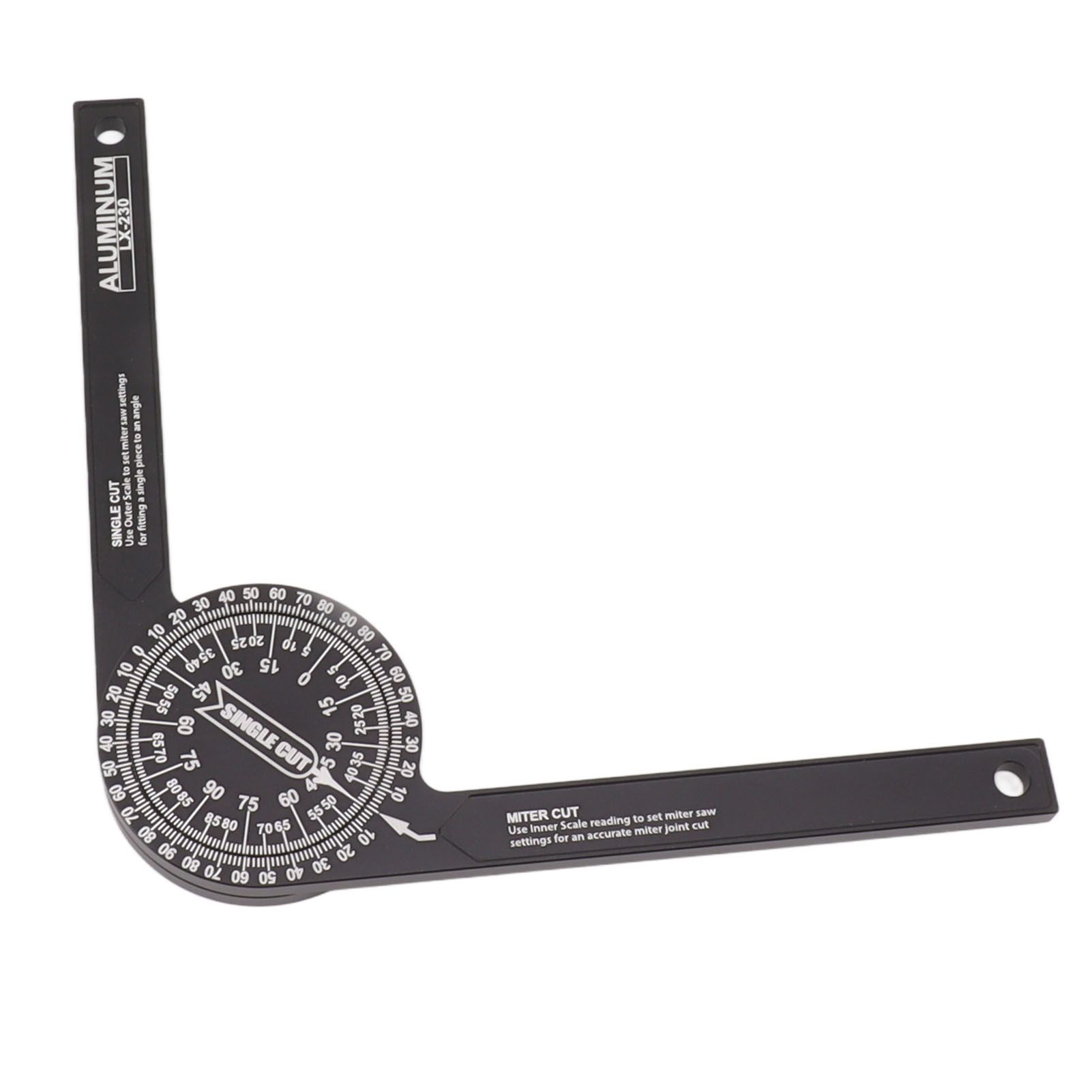 Miter Saw Protractor Accurate 2 Laser Engraving Scales Efficient Aluminum Alloy Angle Finder Protractor for Carpenter - Image 8